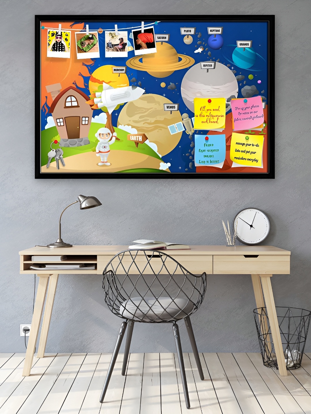 ArtzFolio Black Astronaut & Planet System Printed Wooden Bulletin Board With Sticky Notes
ArtzFolio Black Astronaut & Planet System Printed Wooden Bulletin Board With Sticky Notes