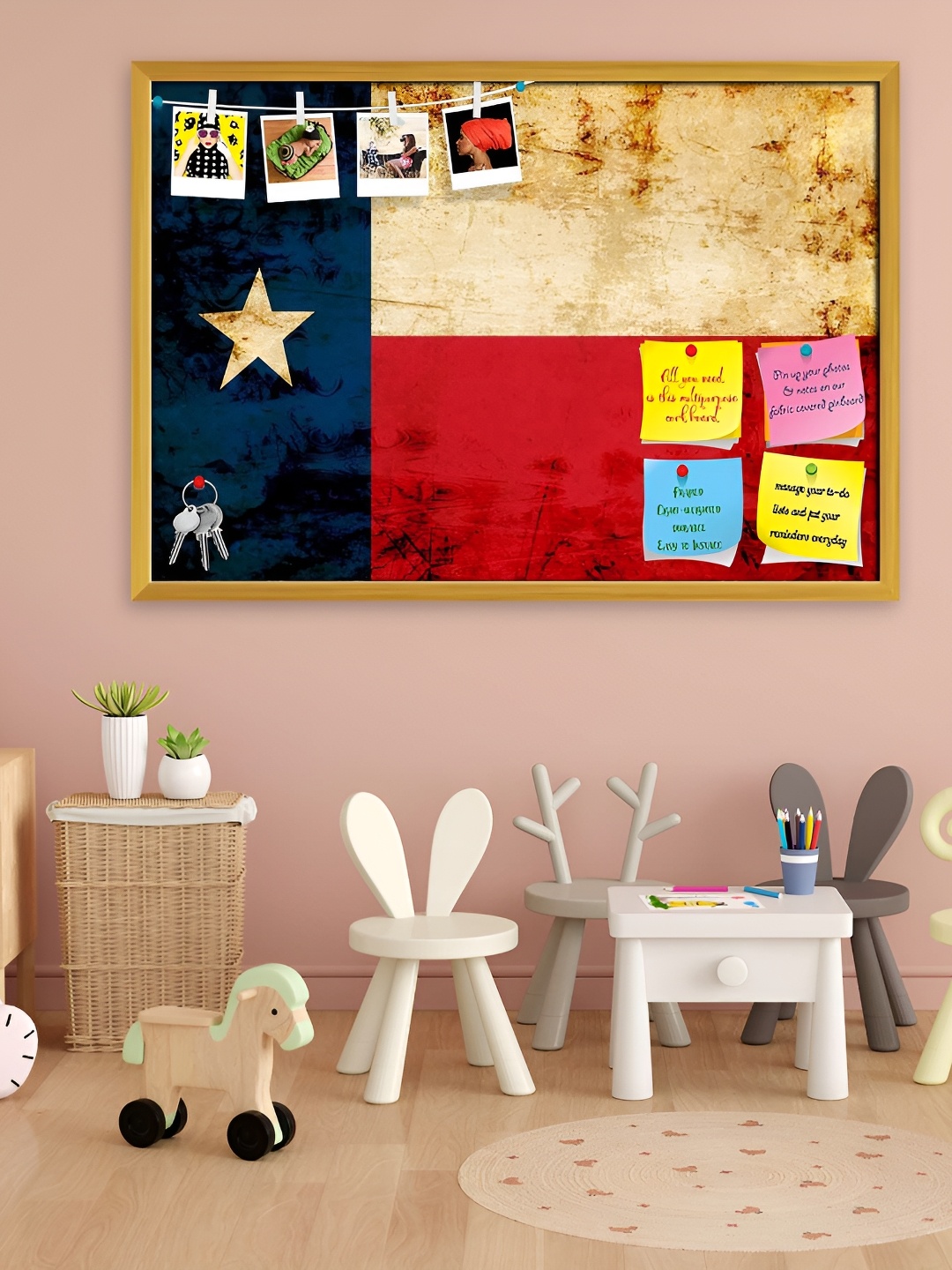 ArtzFolio Brown Vintage Texan Flag Printed Wooden Bulletin Board With Sticky Flag, Gold
ArtzFolio Brown Vintage Texan Flag Printed Wooden Bulletin Board With Sticky Flag, Gold