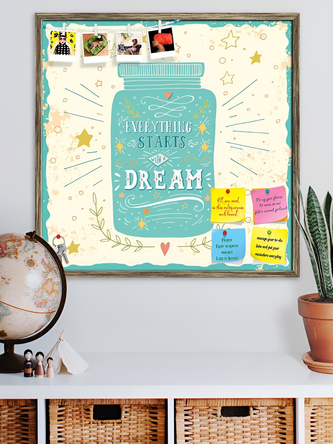 ArtzFolio Brown Everything Starts With A Dream Printed Wooden Bulletin Board & Sticky Note
ArtzFolio Brown Everything Starts With A Dream Printed Wooden Bulletin Board & Sticky Note