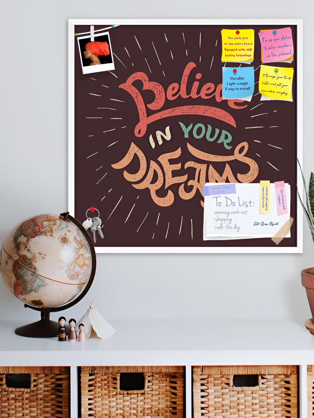ArtzFolio White Believe In Your Dreams Printed Wooden Bulletin Board With Sticky Notes
ArtzFolio White Believe In Your Dreams Printed Wooden Bulletin Board With Sticky Notes