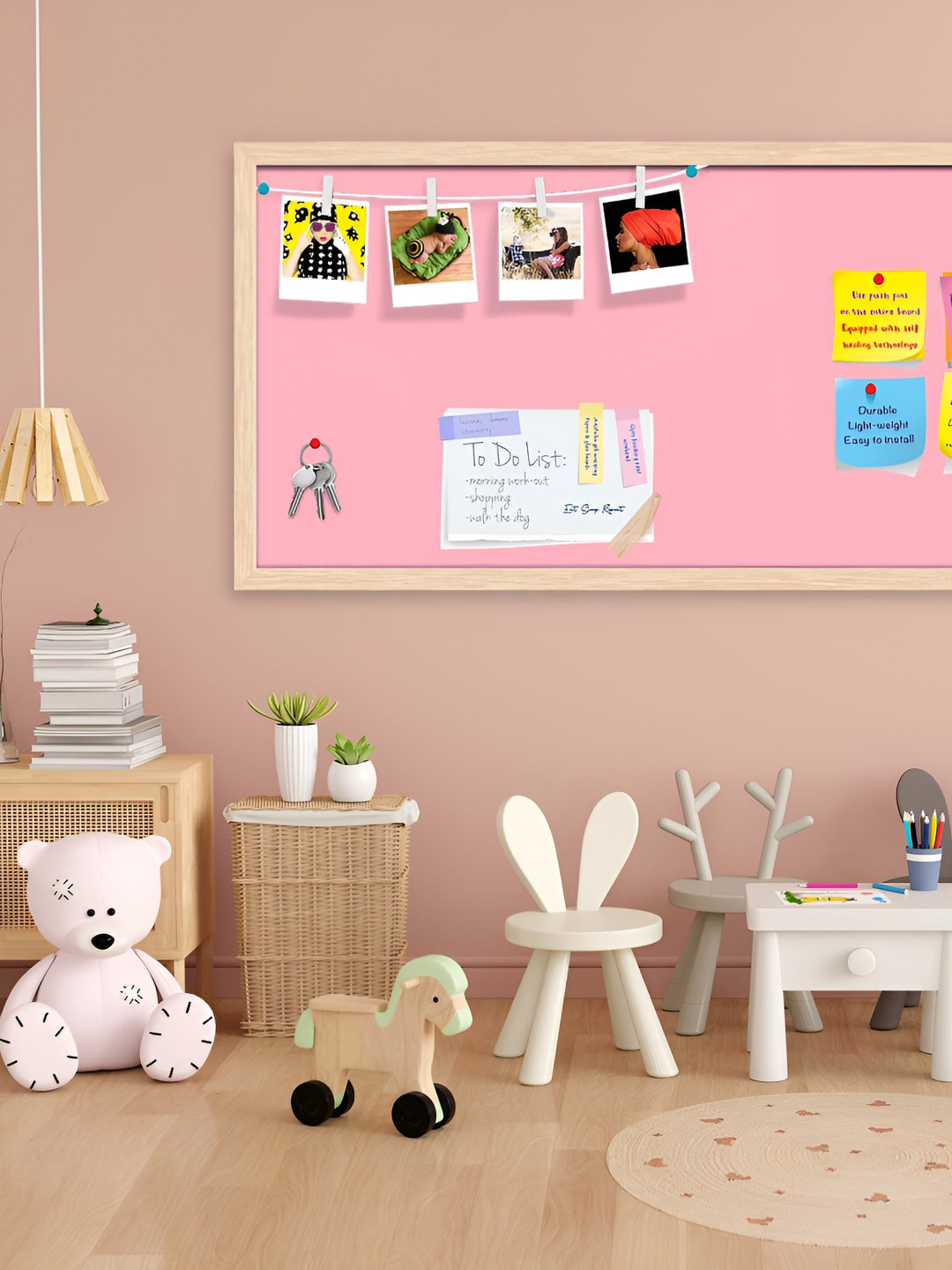 ArtzFolio Pink & Brown Wooden Bulletin Board With Sticky Notes
ArtzFolio Pink & Brown Wooden Bulletin Board With Sticky Notes