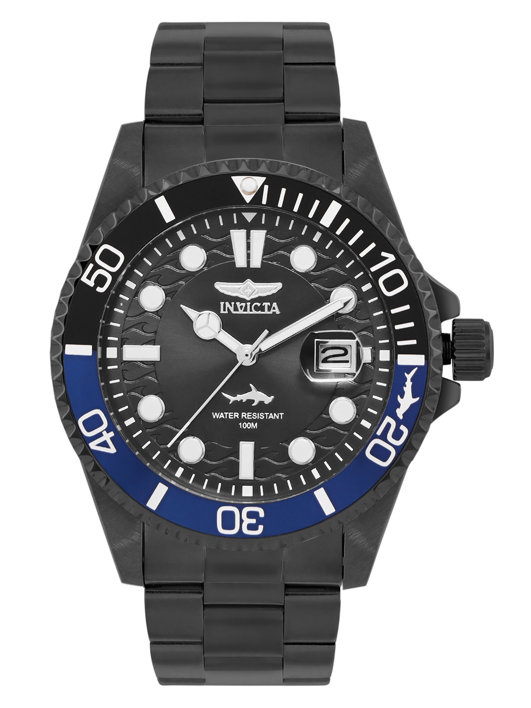 Invicta Men Pro Diver Dial & Stainless Steel Bracelet Style Straps Analogue Watch 44713, Black
Invicta Men Pro Diver Dial & Stainless Steel Bracelet Style Straps Analogue Watch 44713, Black