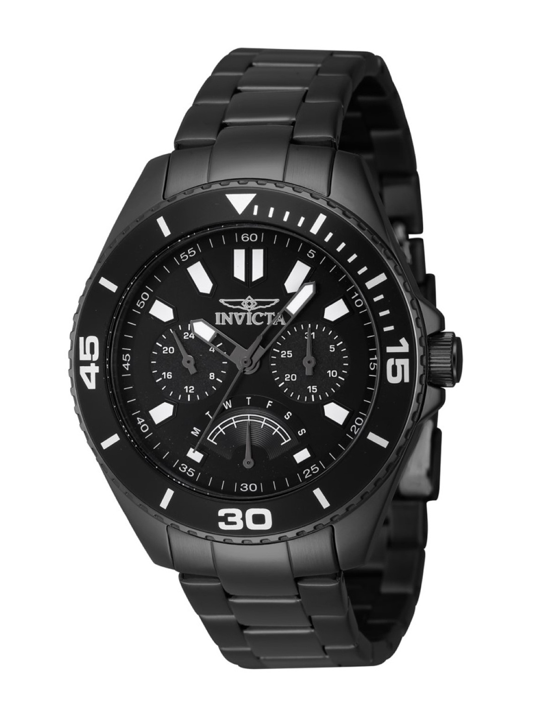 Invicta Pro Diver Men Stainless Steel Bracelet Style Straps Analogue Watch 46882, Black
Invicta Pro Diver Men Stainless Steel Bracelet Style Straps Analogue Watch 46882, Black