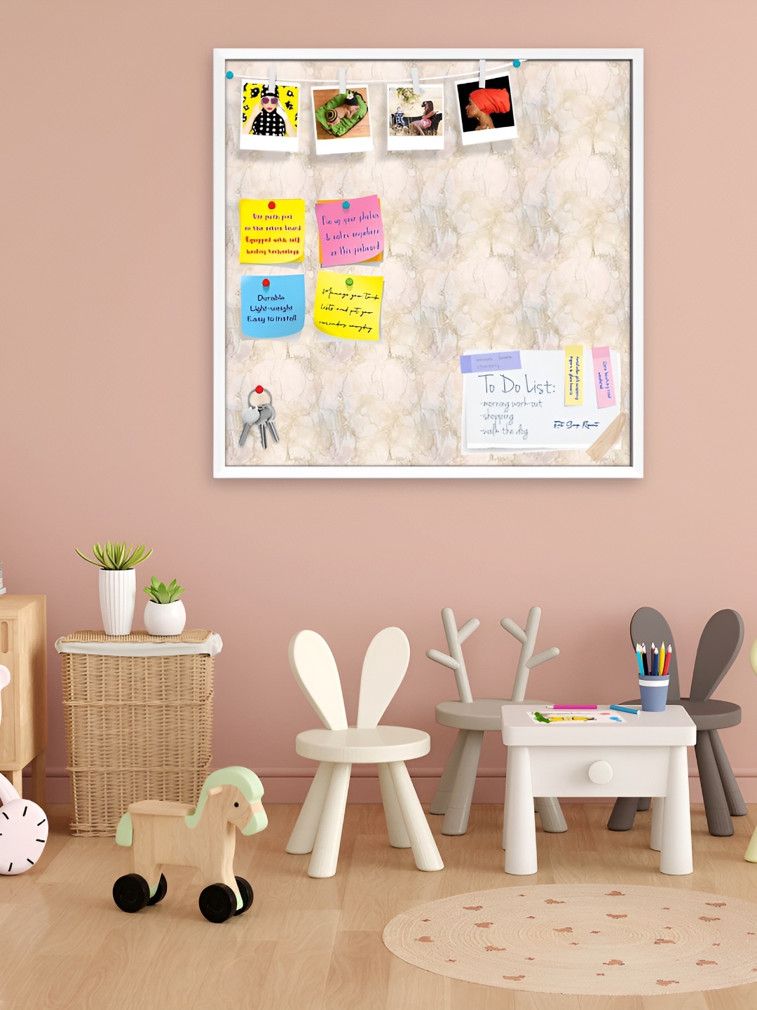 ArtzFolio White & Pink Printed Wooden Bulletin Board With Sticky Notes Wall Hangings Decor
ArtzFolio White & Pink Printed Wooden Bulletin Board With Sticky Notes Wall Hangings Decor