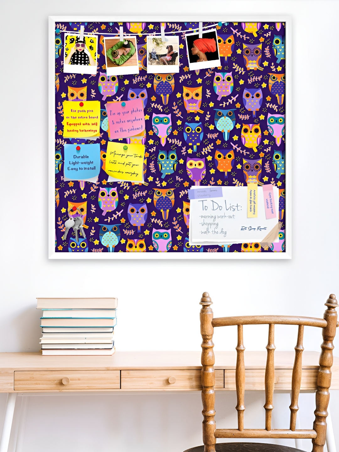 ArtzFolio Purple & White Printed Wooden Bulletin Board With Sticky Notes
ArtzFolio Purple & White Printed Wooden Bulletin Board With Sticky Notes