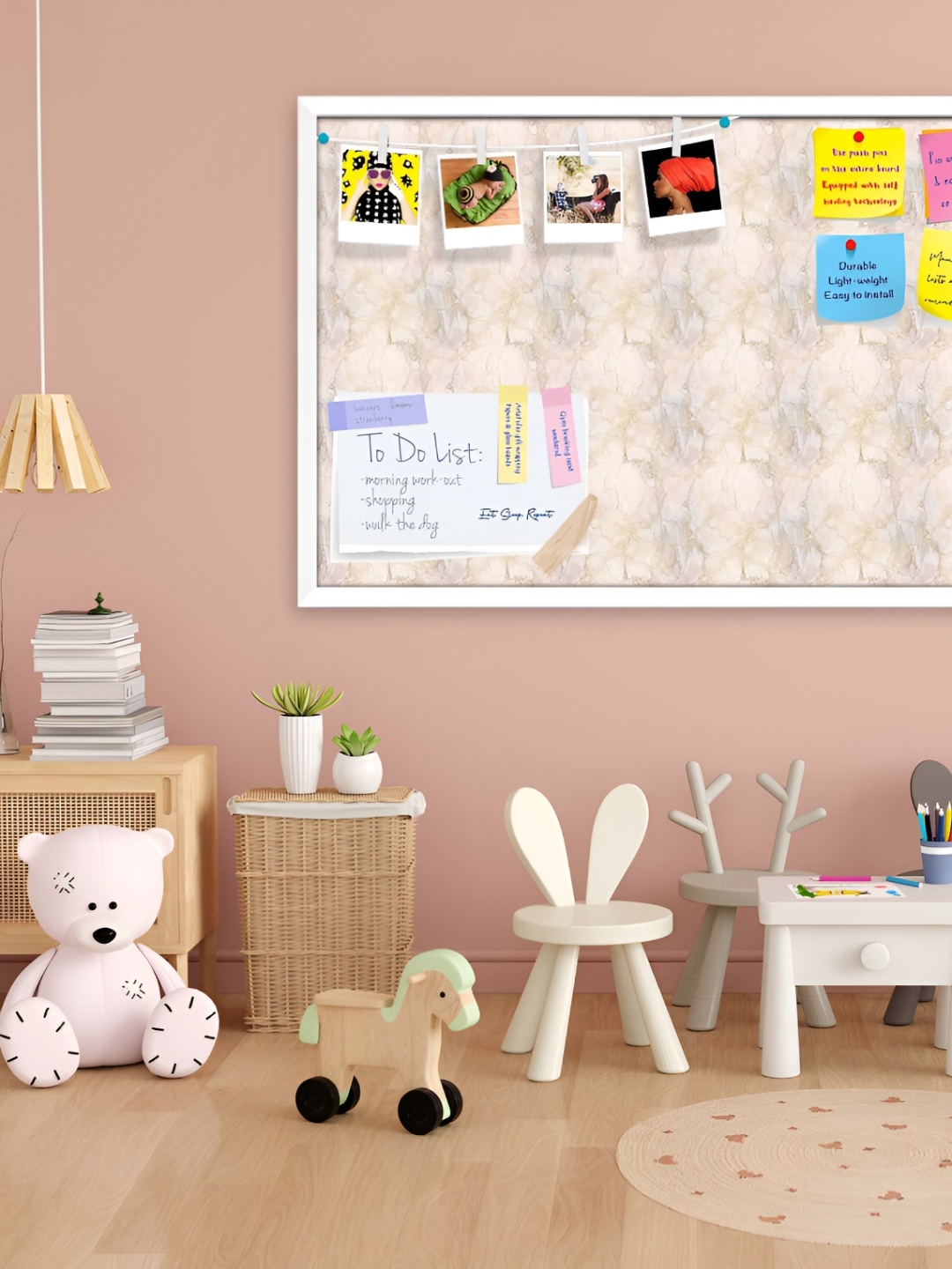 ArtzFolio Pink & Peach Coloured Printed Wooden Bulletin Board With Sticky Notes, White
ArtzFolio Pink & Peach Coloured Printed Wooden Bulletin Board With Sticky Notes, White
