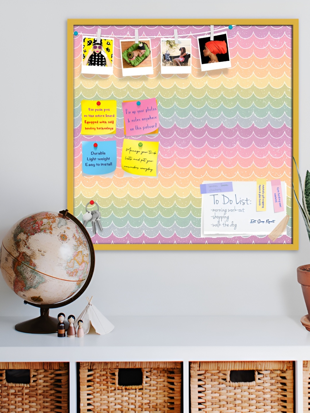 ArtzFolio Pink & Green Printed Wooden Bulletin Board With Sticky Notes Wall Hanging Decor
ArtzFolio Pink & Green Printed Wooden Bulletin Board With Sticky Notes Wall Hanging Decor