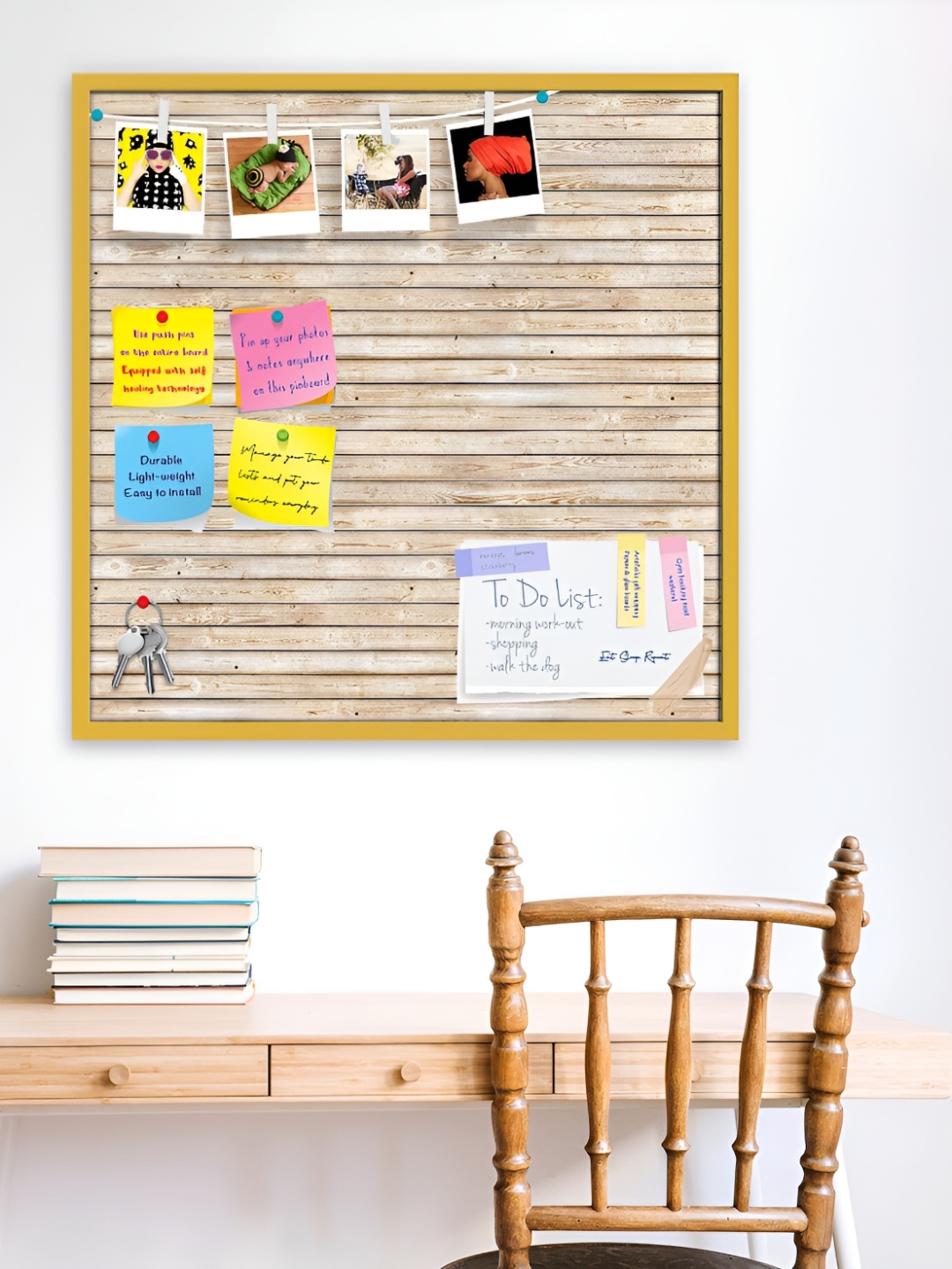 ArtzFolio Beige Texture Printed Wooden Bulletin Board With Sticky Note Wall Hanging Decor, Gold
ArtzFolio Beige Texture Printed Wooden Bulletin Board With Sticky Note Wall Hanging Decor, Gold