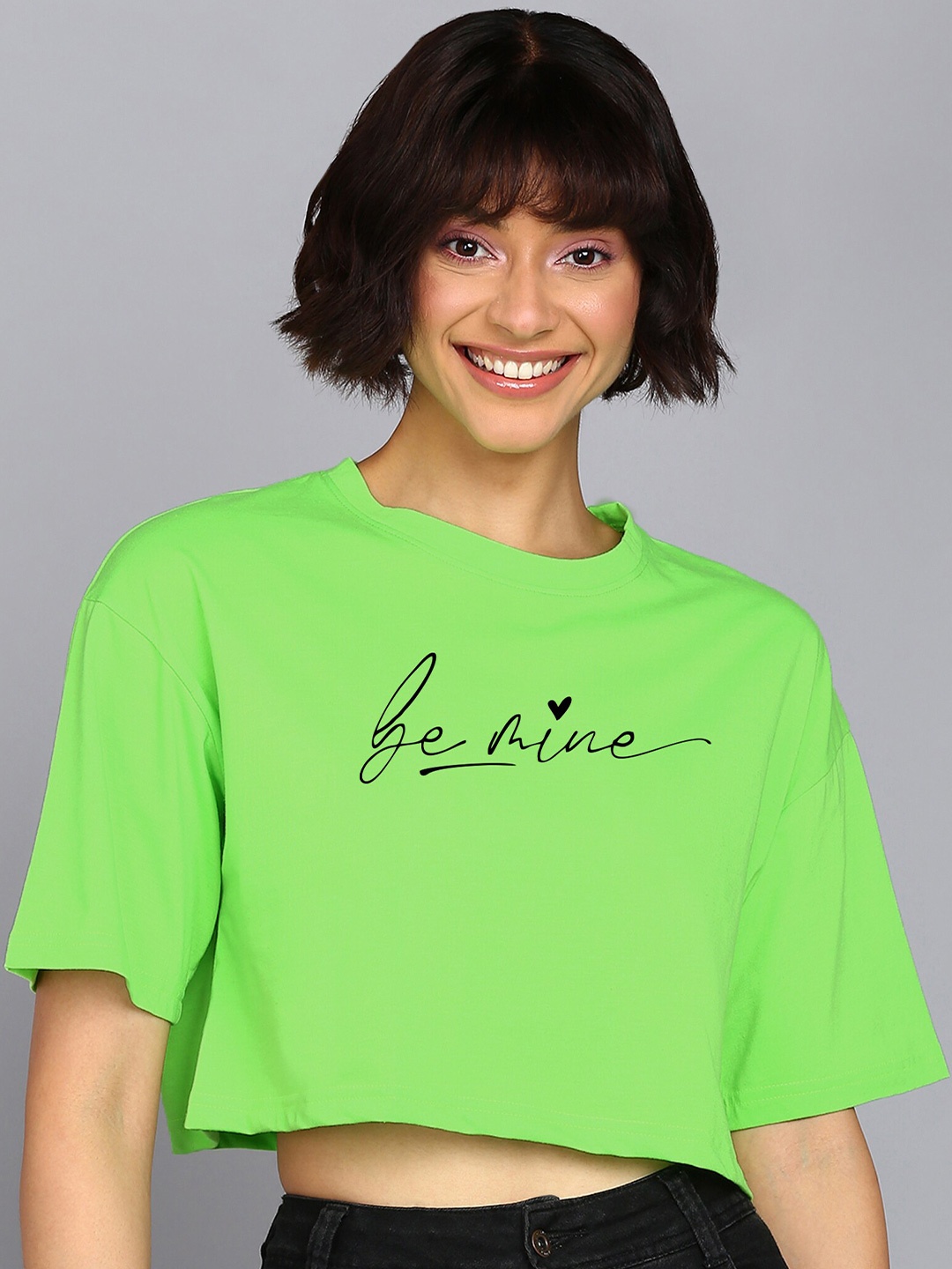 Adyavastram Typography Printed Drop-Shoulder Sleeves Cotton Oversized Crop T-shirt, Green
Adyavastram Typography Printed Drop-Shoulder Sleeves Cotton Oversized Crop T-shirt, Green