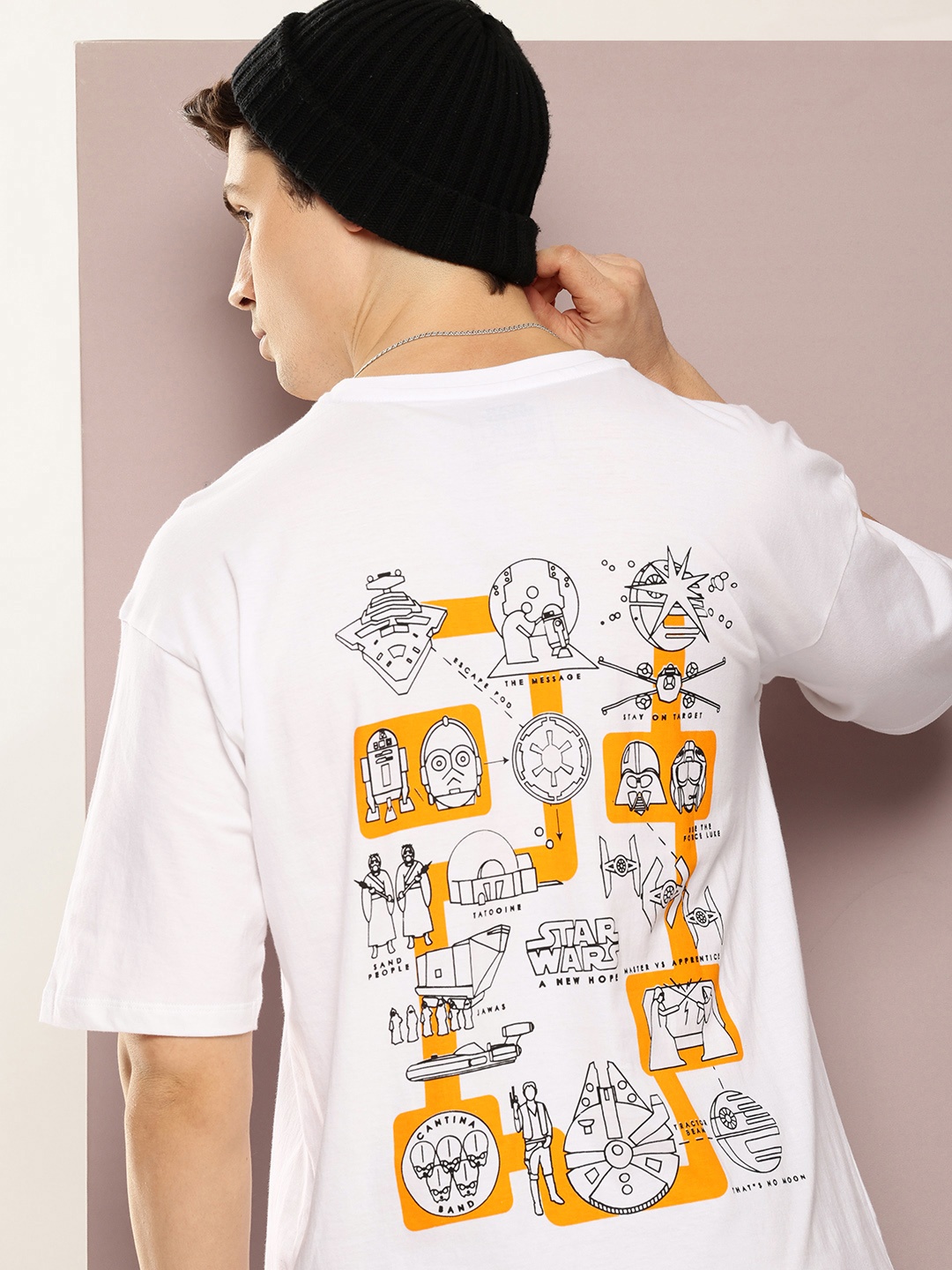 Kook N Keech Star Wars Printed Drop-Shoulder Sleeves Pure Cotton Oversized T-shirt, White
Kook N Keech Star Wars Printed Drop-Shoulder Sleeves Pure Cotton Oversized T-shirt, White