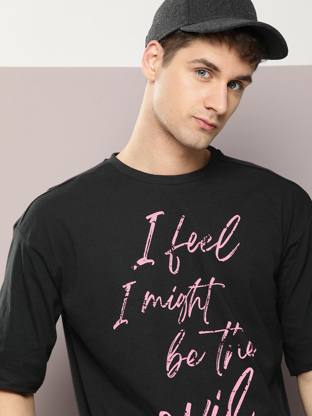 Kook N Keech Men Typography Printed Drop-Shoulder Sleeves Pure Cotton Oversized T-shirt, Black
Kook N Keech Men Typography Printed Drop-Shoulder Sleeves Pure Cotton Oversized T-shirt, Black