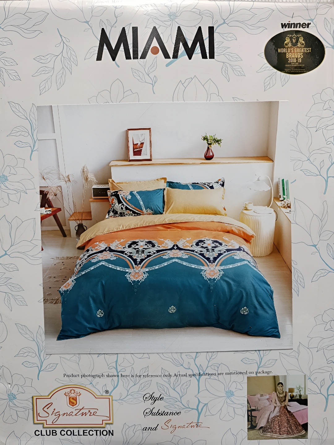 Signature Blue & Orange Ethnic Motifs 144 TC Flat King Bedsheet with 2 Pillow Covers
Signature Blue & Orange Ethnic Motifs 144 TC Flat King Bedsheet with 2 Pillow Covers