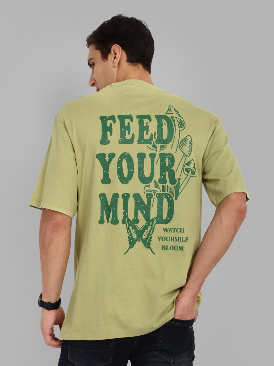 TOMHIDDLE Typography Printed Drop-Shoulder Sleeves Pure Cotton Oversized T-shirt, Green
TOMHIDDLE Typography Printed Drop-Shoulder Sleeves Pure Cotton Oversized T-shirt, Green