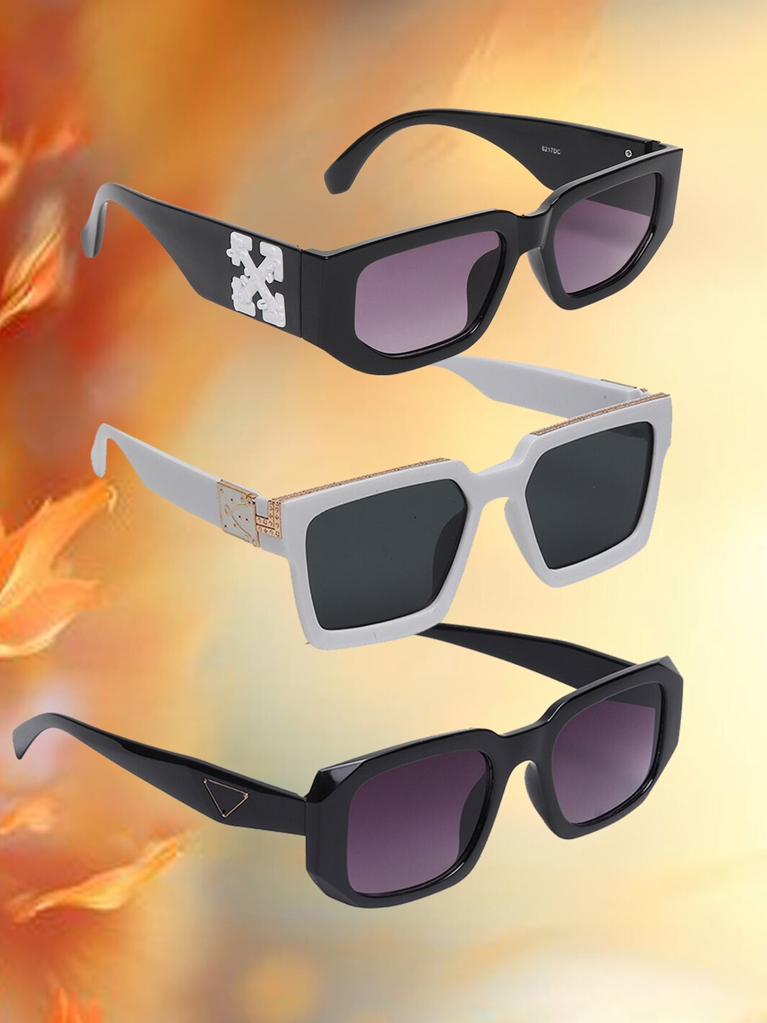 EPICINK hob Unisex Set Of 3 Square Sunglasses with UV Protected Lens EPIC-P3-SN-31, Assorted
EPICINK hob Unisex Set Of 3 Square Sunglasses with UV Protected Lens EPIC-P3-SN-31, Assorted