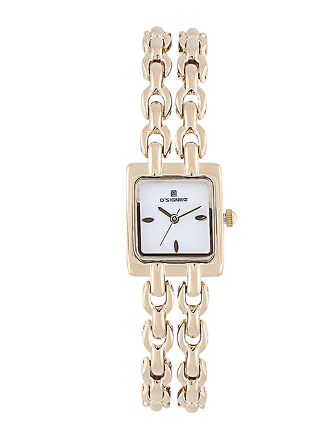 Dsigner Women Brass Embellished Dial & Bracelet Style Straps Analogue Watch 725GM.6L, White
Dsigner Women Brass Embellished Dial & Bracelet Style Straps Analogue Watch 725GM.6L, White