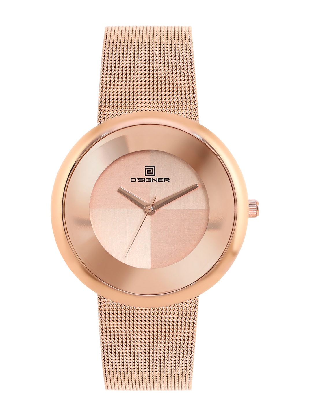 Dsigner Women Brass Dial & Stainless Steel Bracelet Style Straps Analogue Watch 670RGM.11L, Rose gold
Dsigner Women Brass Dial & Stainless Steel Bracelet Style Straps Analogue Watch 670RGM.11L, Rose gold