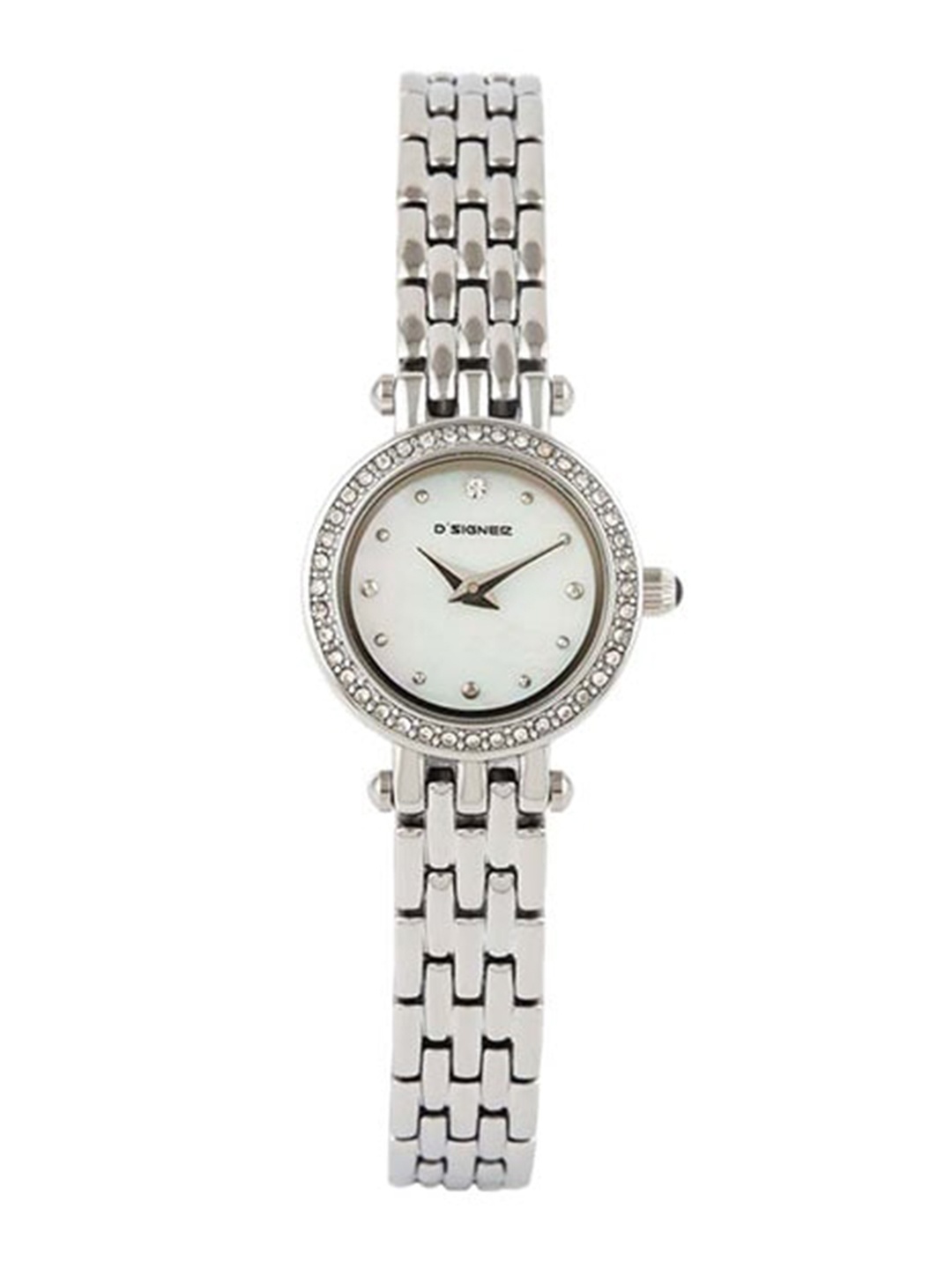 Dsigner Women Brass Embellished Dial & Bracelet Style Straps Analogue Watch 674SM.6L, White
Dsigner Women Brass Embellished Dial & Bracelet Style Straps Analogue Watch 674SM.6L, White
