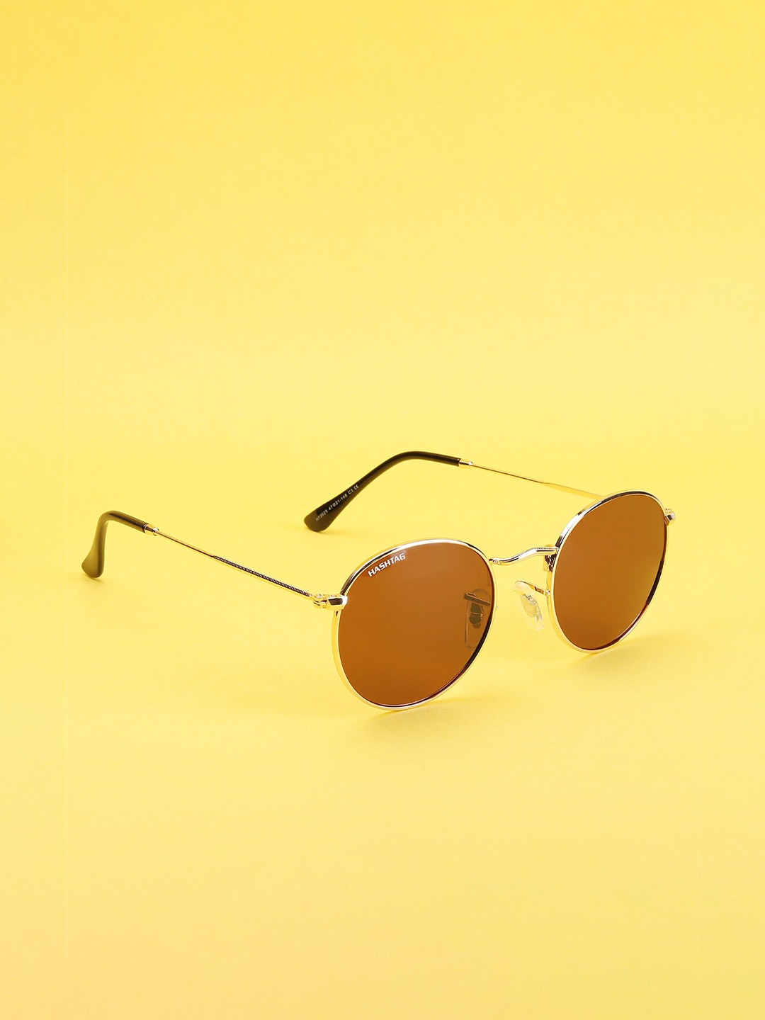 HASHTAG EYEWEAR Unisex Aviator Sunglasses with Polarised Lens HT2025-C3-Golden, Brown
HASHTAG EYEWEAR Unisex Aviator Sunglasses with Polarised Lens HT2025-C3-Golden, Brown