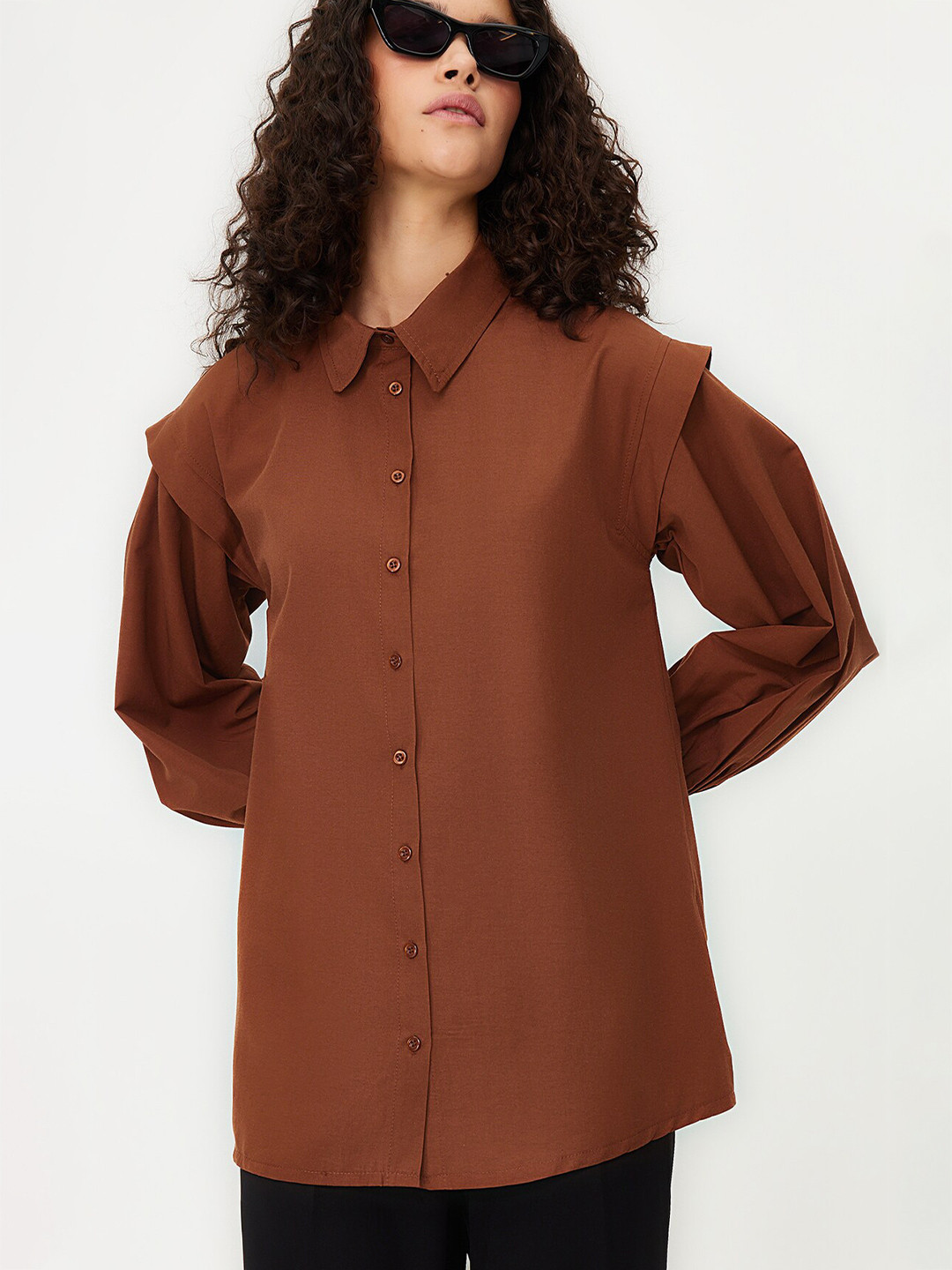Trendyol Spread Collar Casual Shirt, Brown
Trendyol Spread Collar Casual Shirt, Brown