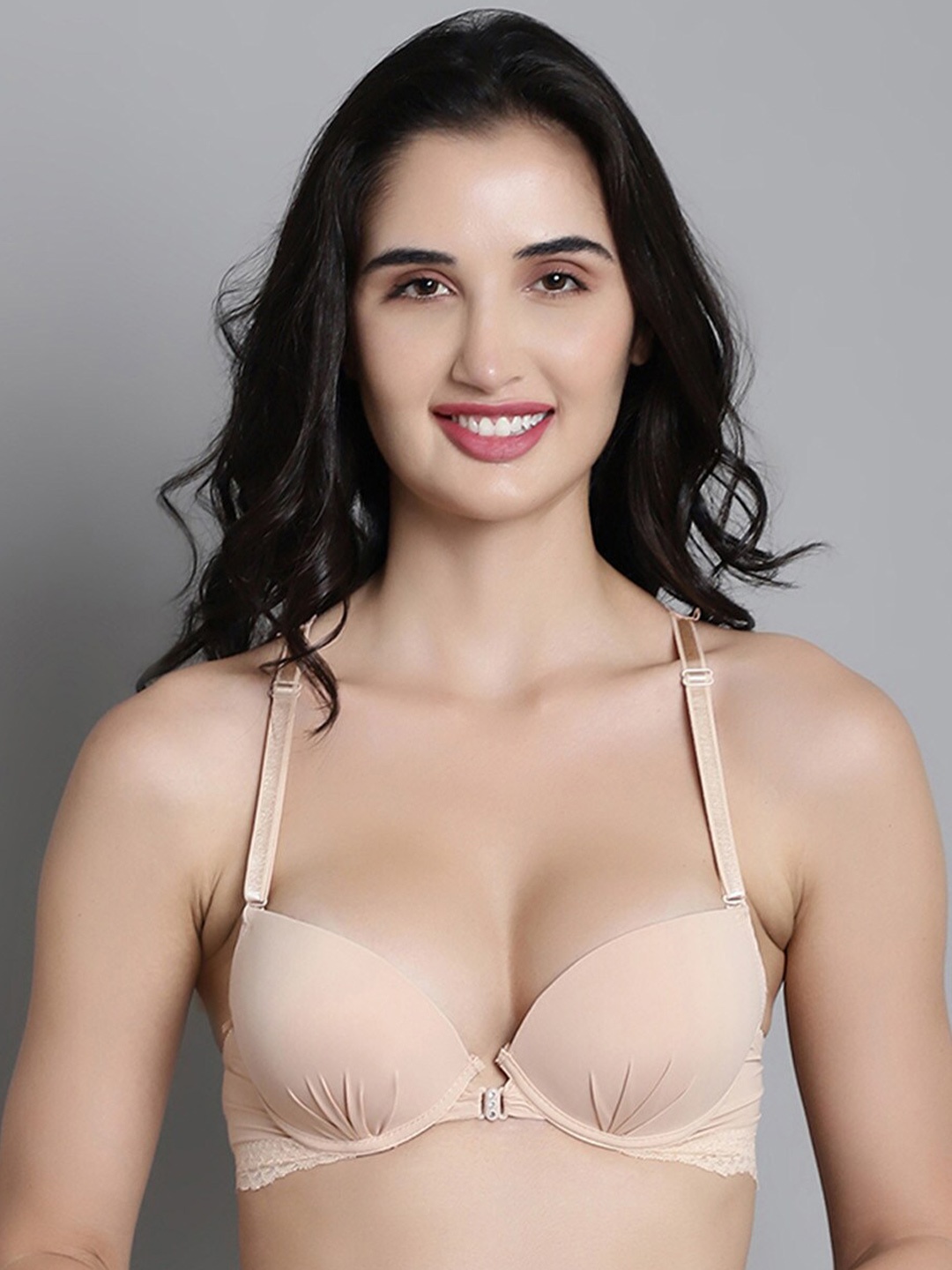 MAKCLAN Medium Coverage Lightly Padded Push-Up Bra With All Day Comfort & Anti Odour, Nude
MAKCLAN Medium Coverage Lightly Padded Push-Up Bra With All Day Comfort & Anti Odour, Nude