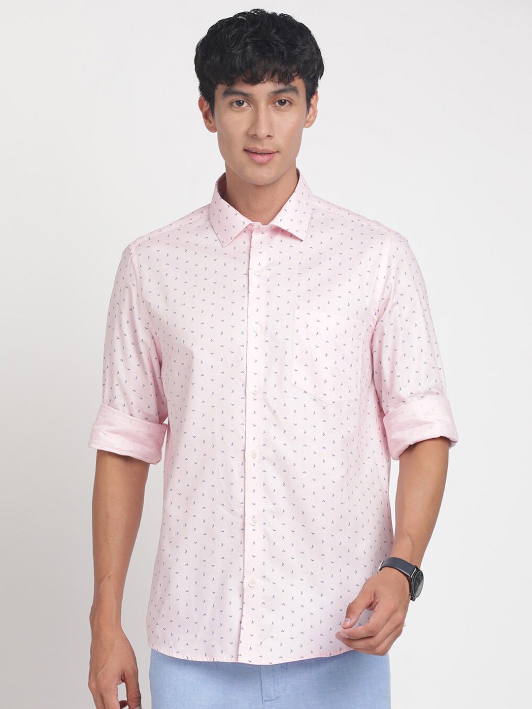 Turtle Micro Ditsy Printed Standard Slim Fit Cotton Opaque Casual Shirt, Pink
Turtle Micro Ditsy Printed Standard Slim Fit Cotton Opaque Casual Shirt, Pink