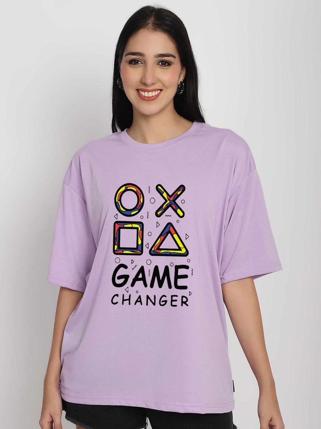 YOU FOREVER Typography Printed Drop-Shoulder Sleeves Oversized Cotton T-shirt, Purple
YOU FOREVER Typography Printed Drop-Shoulder Sleeves Oversized Cotton T-shirt, Purple