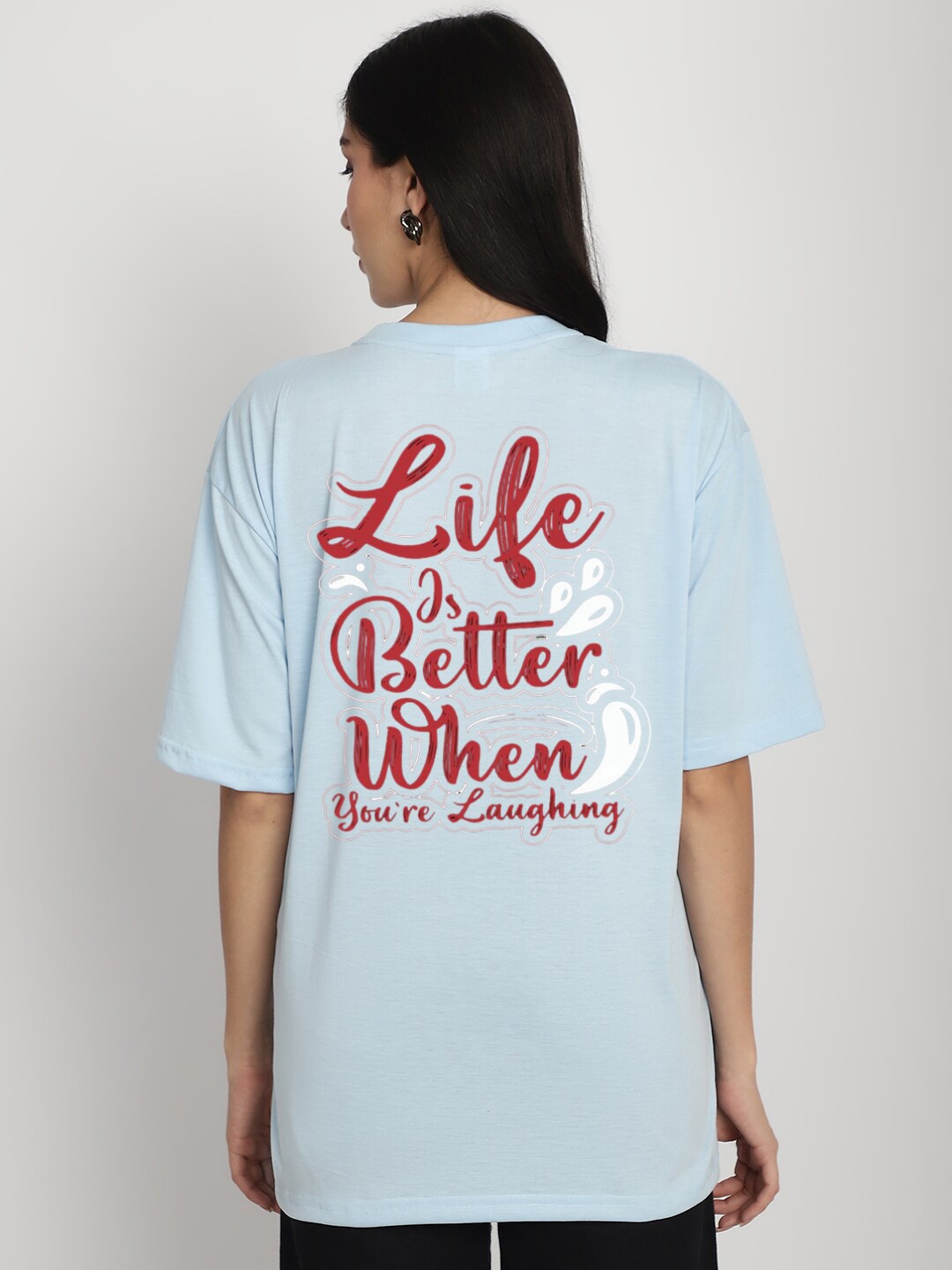YOU FOREVER Typography Printed Drop-Shoulder Sleeves Cotton Oversized Longline T-shirt, Blue
YOU FOREVER Typography Printed Drop-Shoulder Sleeves Cotton Oversized Longline T-shirt, Blue