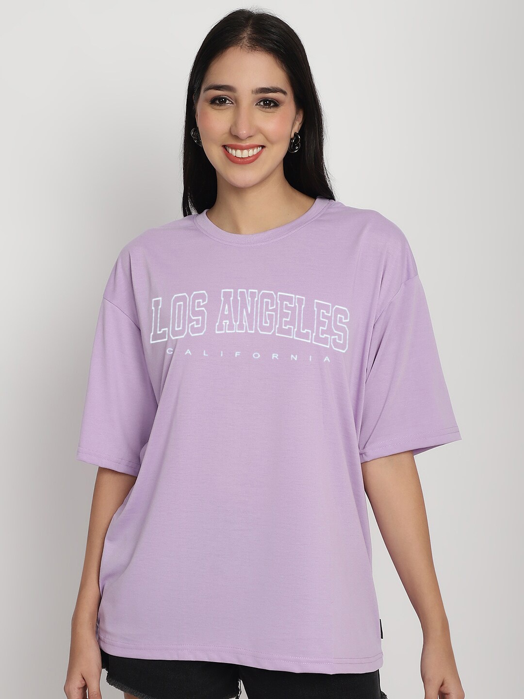 YOU FOREVER Typography Printed Drop-Shoulder Sleeves Oversized Cotton T-shirt, Purple
YOU FOREVER Typography Printed Drop-Shoulder Sleeves Oversized Cotton T-shirt, Purple