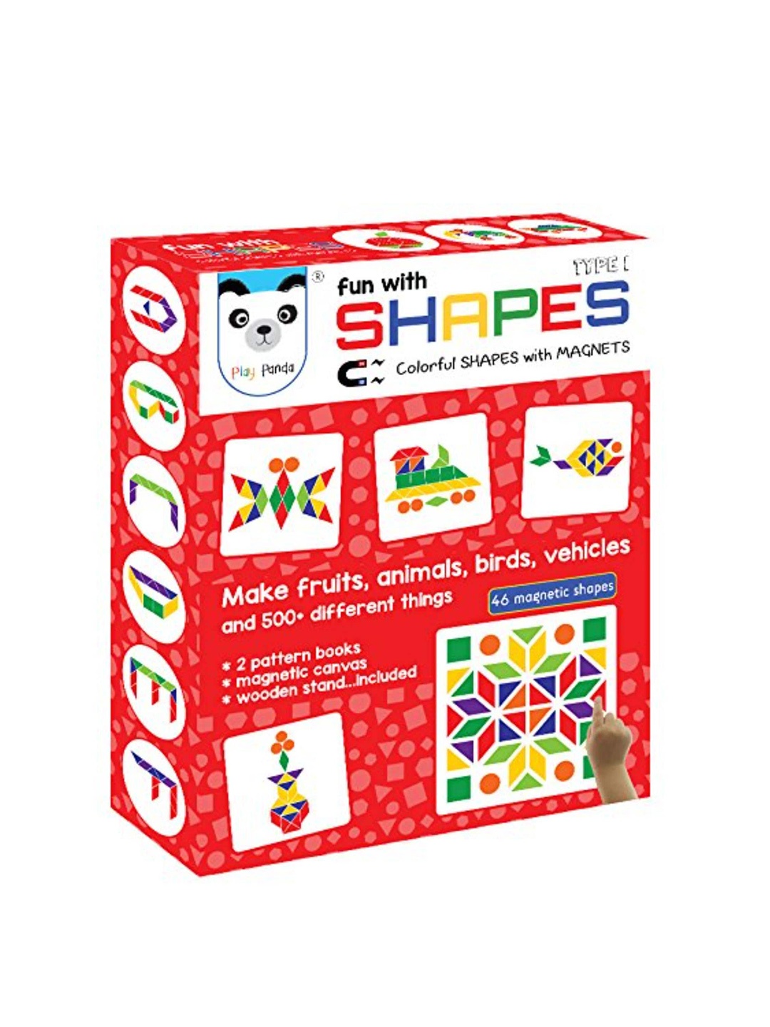 Play Panda Fun Magnetic Shapes Senior Type 1 - 44 Magnetic Shapes 200 Design - Red, Multi
Play Panda Fun Magnetic Shapes Senior Type 1 - 44 Magnetic Shapes 200 Design - Red, Multi
