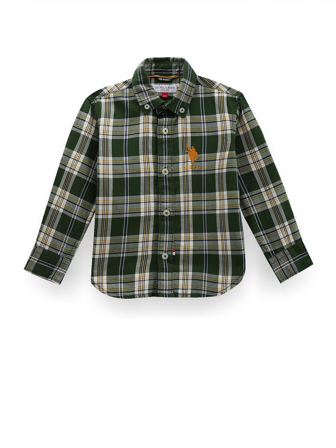 U.S. Polo Assn. Kids Boys Classic Tartan Checked Twill Weave Pure Cotton Casual Shirt, Green
U.S. Polo Assn. Kids Boys Classic Tartan Checked Twill Weave Pure Cotton Casual Shirt, Green