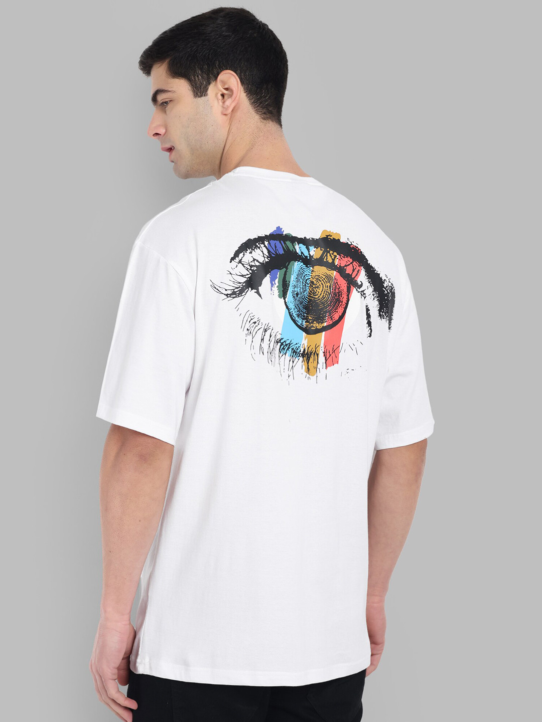 TOMHIDDLE Printed Pure Cotton Oversized T-shirt, White
TOMHIDDLE Printed Pure Cotton Oversized T-shirt, White