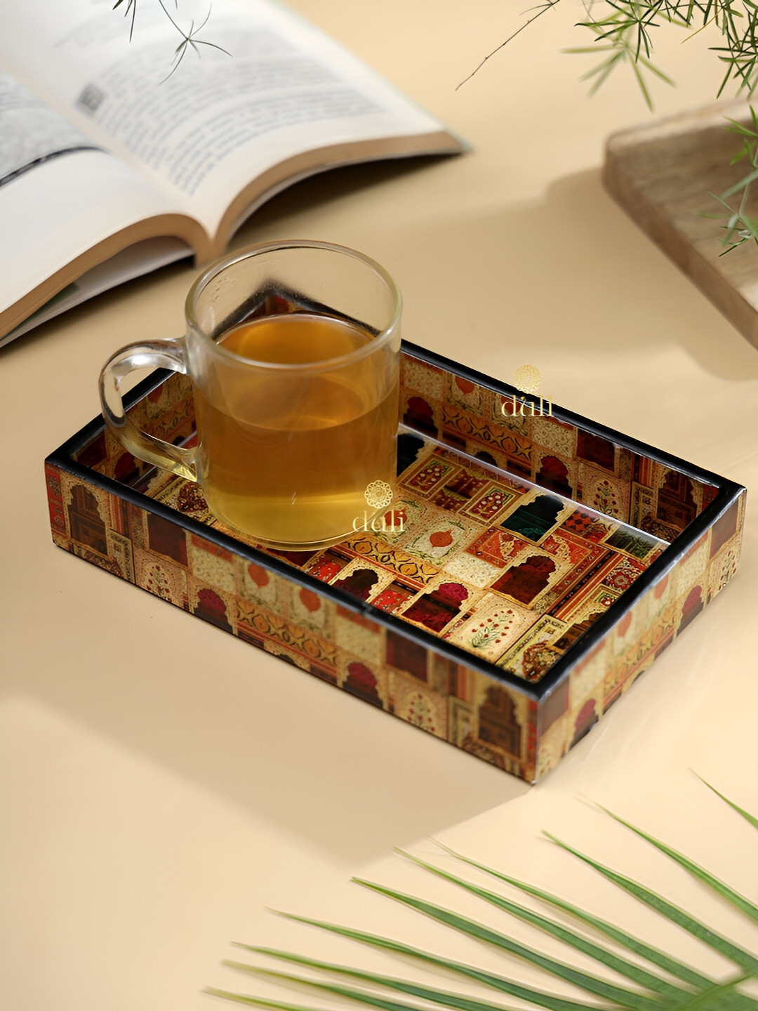 DULI Brown & Beige Printed Rectangle Wooden Serving Tray
DULI Brown & Beige Printed Rectangle Wooden Serving Tray