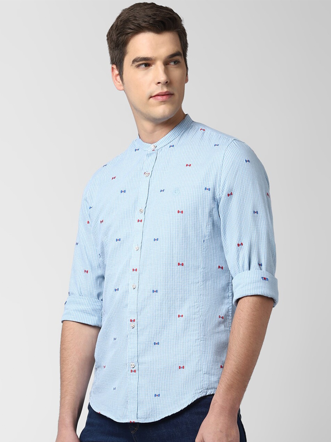 PETER ENGLAND UNIVERSITY Slim Fit Conversational Printed Pure Cotton Casual Shirt, Blue
PETER ENGLAND UNIVERSITY Slim Fit Conversational Printed Pure Cotton Casual Shirt, Blue