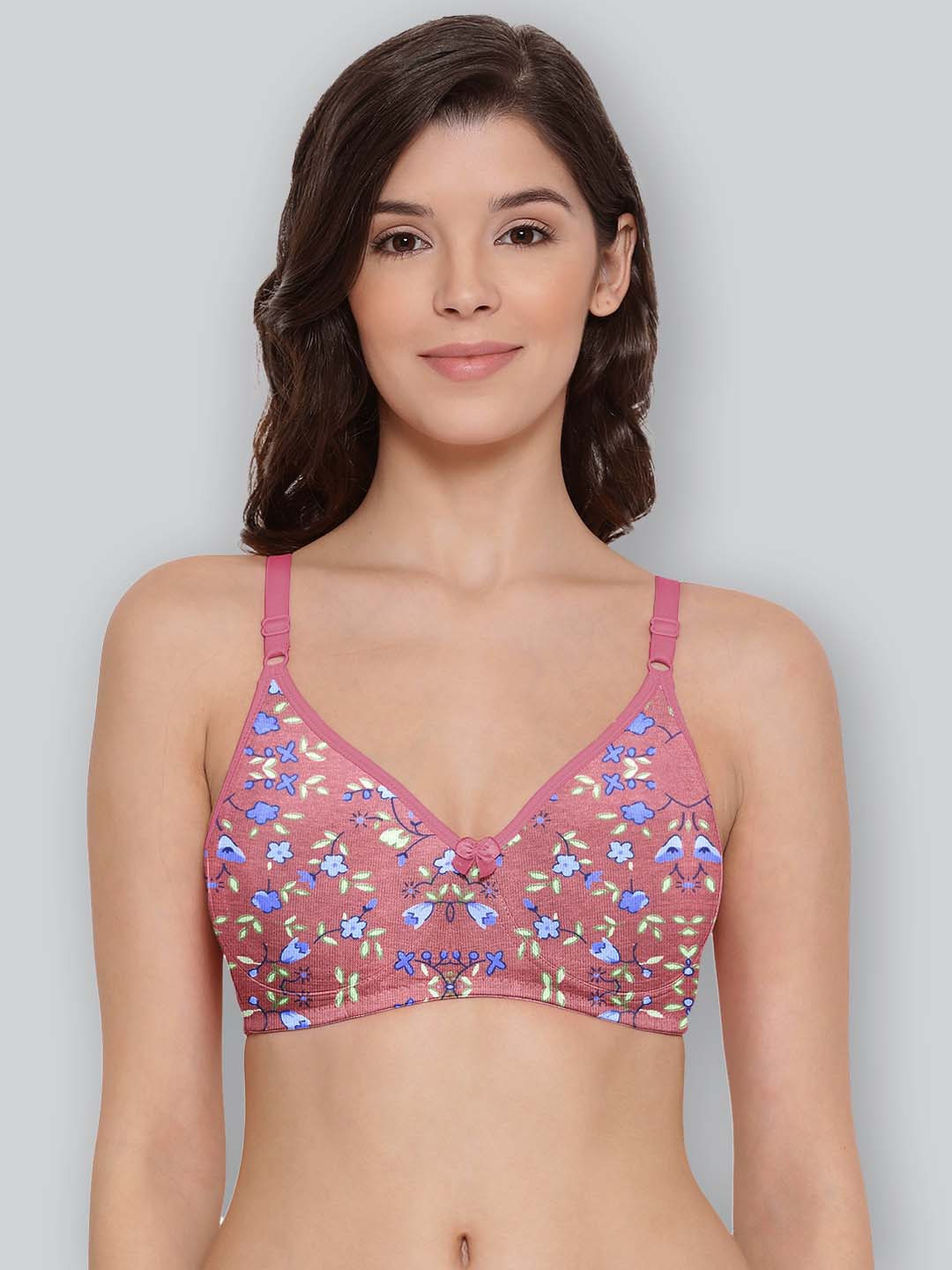 LYRA Floral Printed Medium Coverage All Day Comfort Cotton Everyday Bra, Pink
LYRA Floral Printed Medium Coverage All Day Comfort Cotton Everyday Bra, Pink
