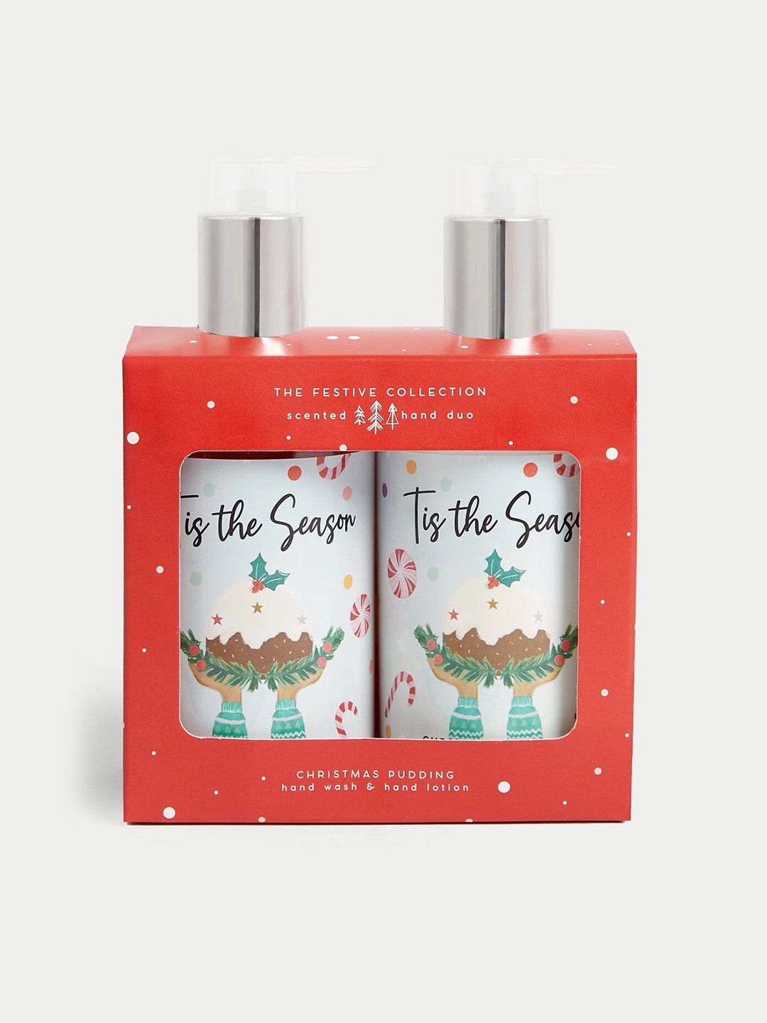 Marks & Spencer Christmas Pudding Set Of 2 Hand Wash & Hand Lotion - 300ml Each, White
Marks & Spencer Christmas Pudding Set Of 2 Hand Wash & Hand Lotion - 300ml Each, White