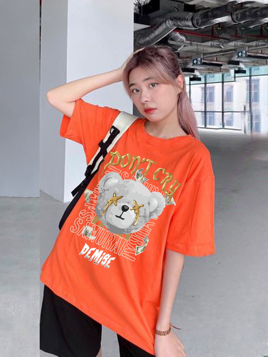 CHKOKKO Typography Printed Round Neck Drop-Shoulder Sleeves Oversized T-shirt, Orange
CHKOKKO Typography Printed Round Neck Drop-Shoulder Sleeves Oversized T-shirt, Orange