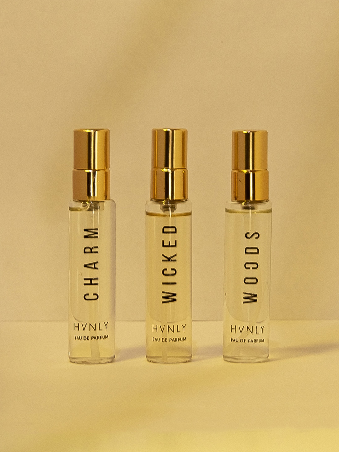 HVNLY Men Set Of 3 Long Lasting Eau De Parfum 9ml Each - Charm + Woods + Wicked, White
HVNLY Men Set Of 3 Long Lasting Eau De Parfum 9ml Each - Charm + Woods + Wicked, White