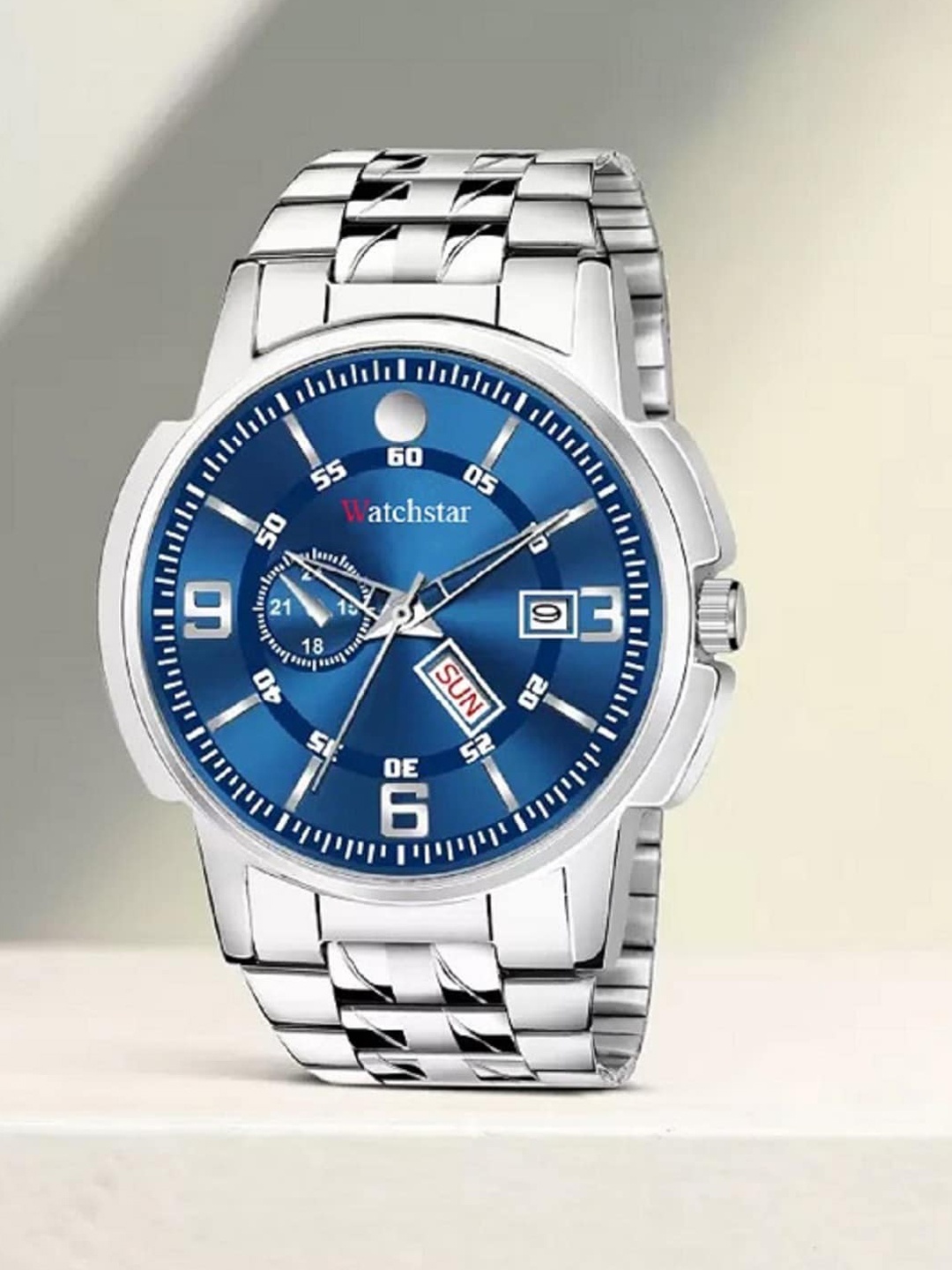 WATCHSTAR Men Patterned Stainless Steel Bracelet Style Analogue Watch Double window Blue1, Blue
WATCHSTAR Men Patterned Stainless Steel Bracelet Style Analogue Watch Double window Blue1, Blue