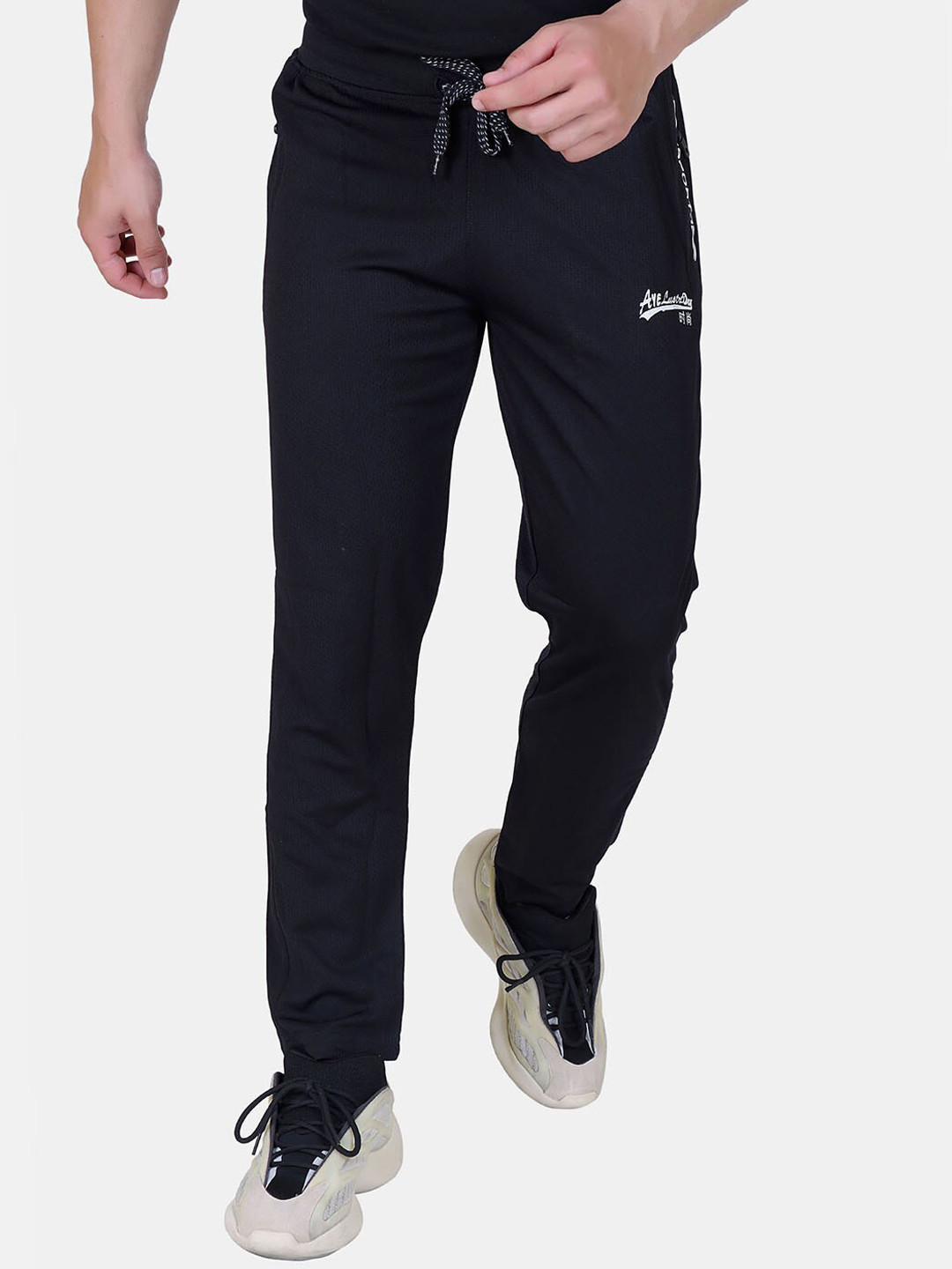 BAESD Men Mid-Rise Dry Fit Track Pant, Black 
BAESD Men Mid-Rise Dry Fit Track Pant, Black