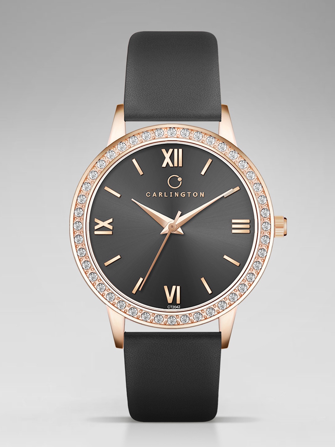 CARLINGTON Women Embellished Stainless Steel Straps Analogue Watch Iconic 2042 Black
CARLINGTON Women Embellished Stainless Steel Straps Analogue Watch Iconic 2042 Black