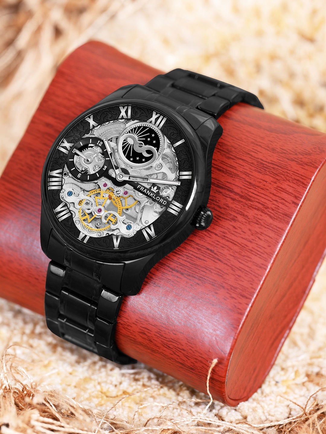 Franklord Men Printed Dial Stainless Steel Analogue Automatic Mechanical Watch F-115 BLG 21, Silver
Franklord Men Printed Dial Stainless Steel Analogue Automatic Mechanical Watch F-115 BLG 21, Silver