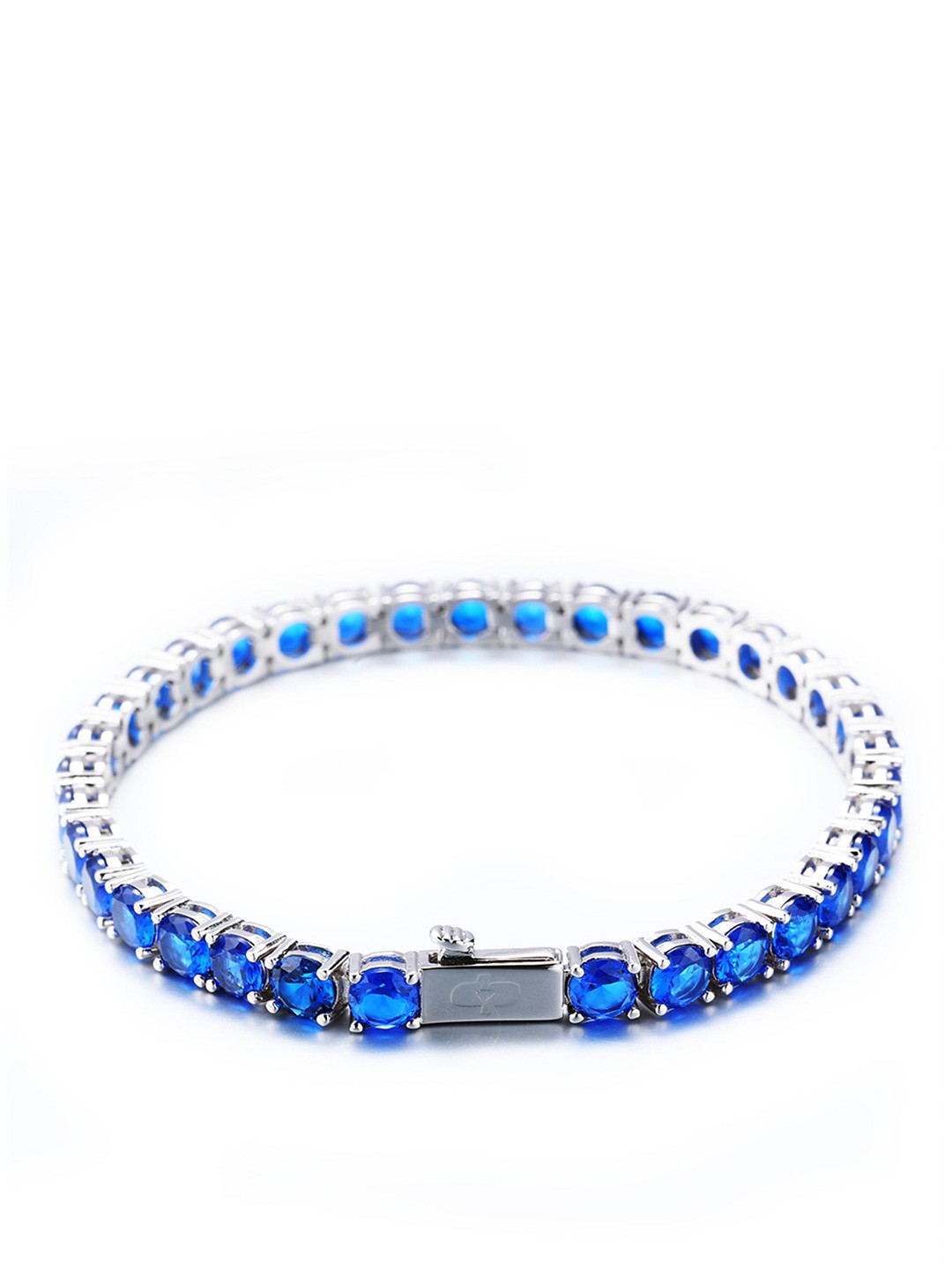 Drip Project Men Rhodium-Plated Brass Cubic Zirconia Stone Studded Link Bracelet, Silver
Drip Project Men Rhodium-Plated Brass Cubic Zirconia Stone Studded Link Bracelet, Silver
