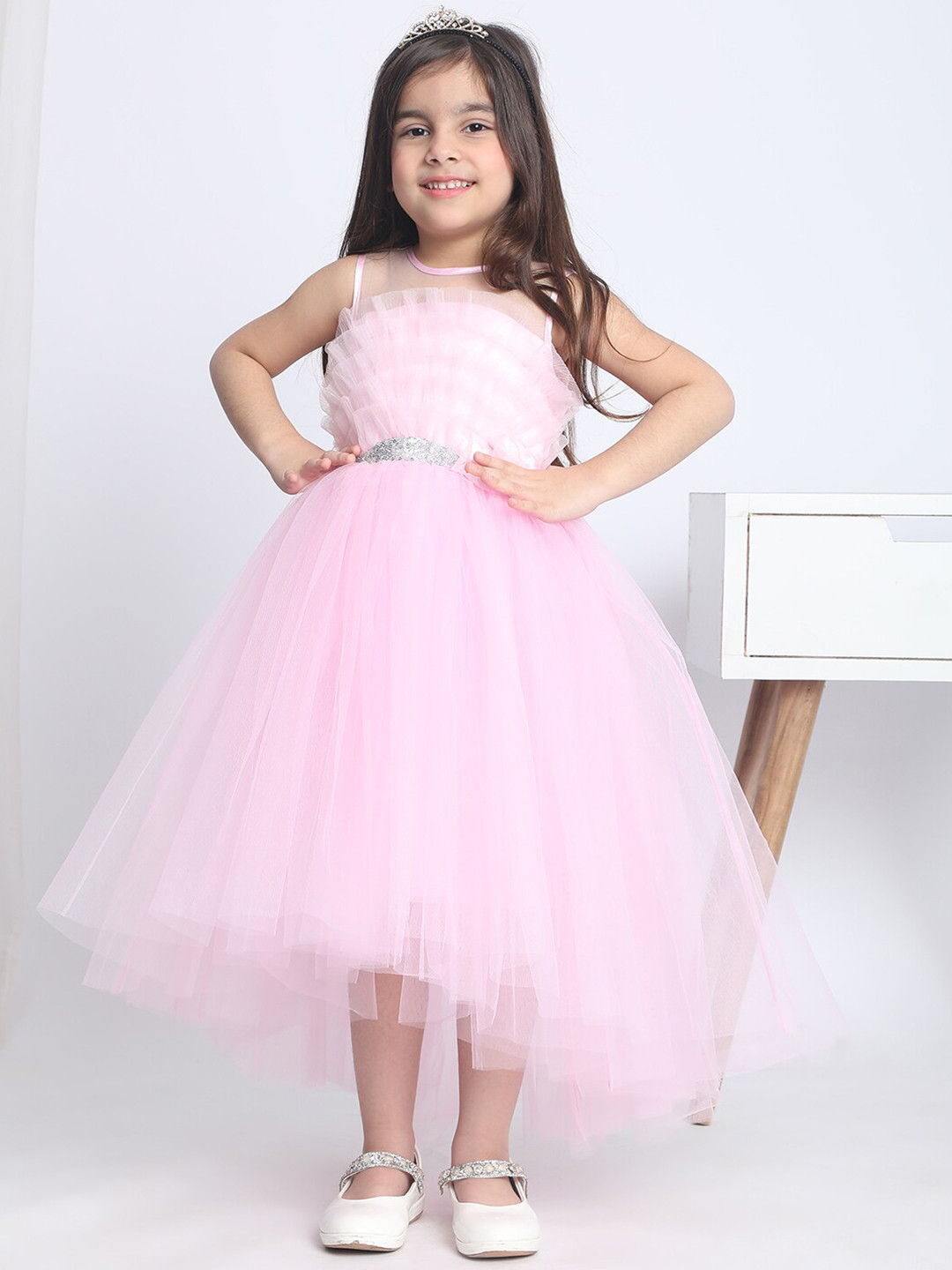 Toy Balloon kids Girls Embellished Net Fit & Flare Dress, Pink
Toy Balloon kids Girls Embellished Net Fit & Flare Dress, Pink