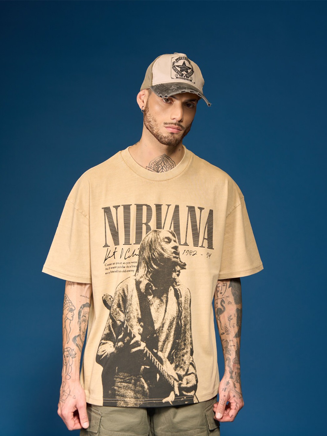Bonkers Corner Graphic Printed Drop-Shoulder Sleeves Cotton Oversized T-shirt, Beige
Bonkers Corner Graphic Printed Drop-Shoulder Sleeves Cotton Oversized T-shirt, Beige