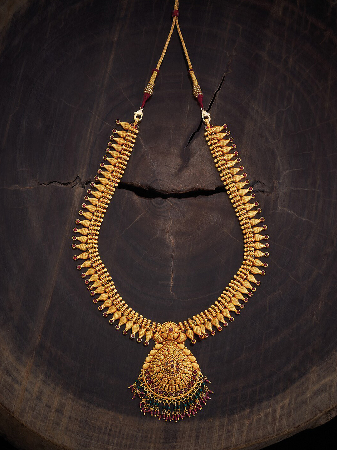 Kushal's Fashion Jewellery 92.5 Pure Silver Gold-Plated Stones Studded Temple Necklace
Kushal's Fashion Jewellery 92.5 Pure Silver Gold-Plated Stones Studded Temple Necklace