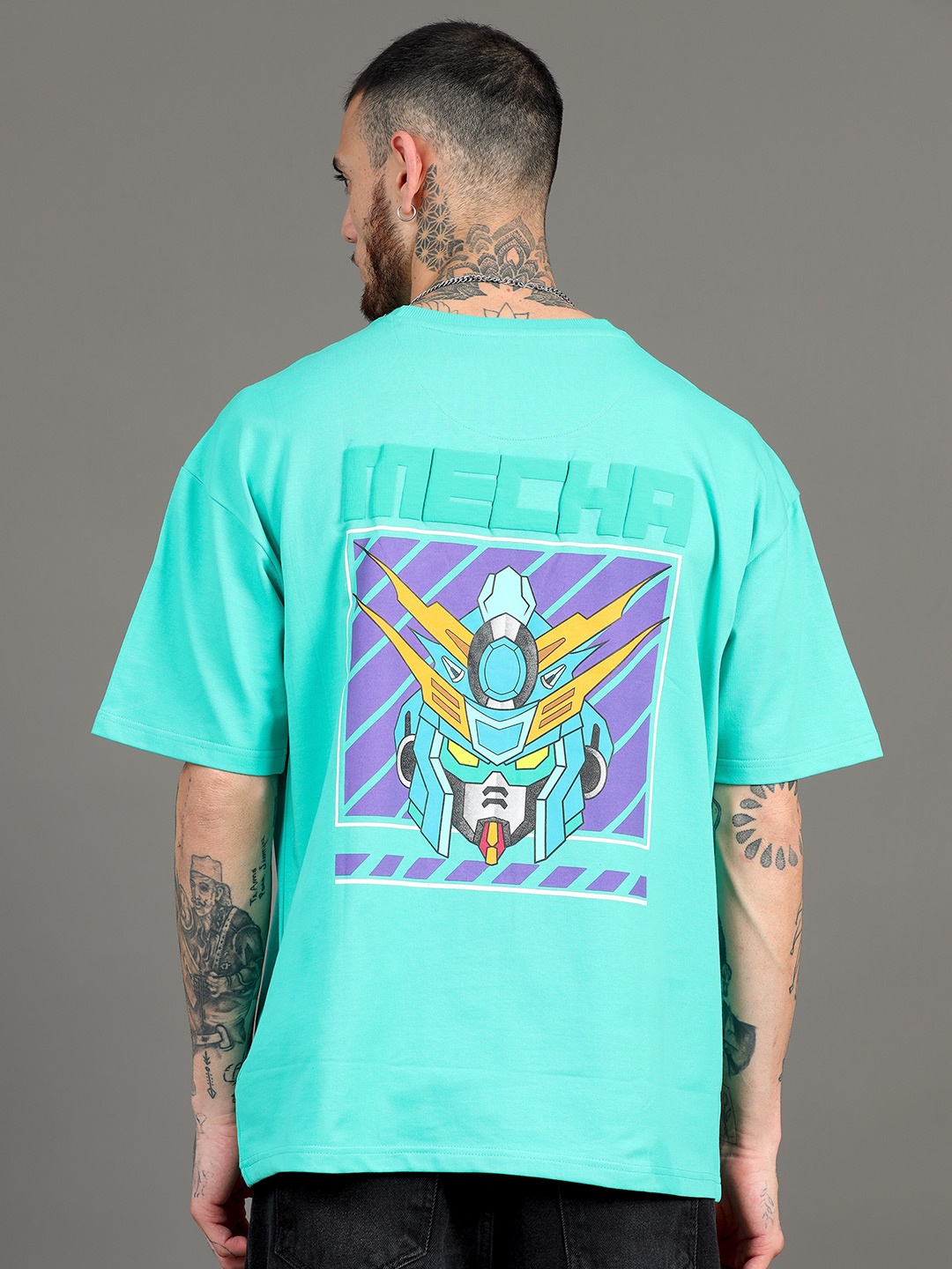 SILISOUL Graphic Printed Drop-Shoulder Sleeves Pure Cotton Bio Finish Oversized T-shirt, Sea green
SILISOUL Graphic Printed Drop-Shoulder Sleeves Pure Cotton Bio Finish Oversized T-shirt, Sea green