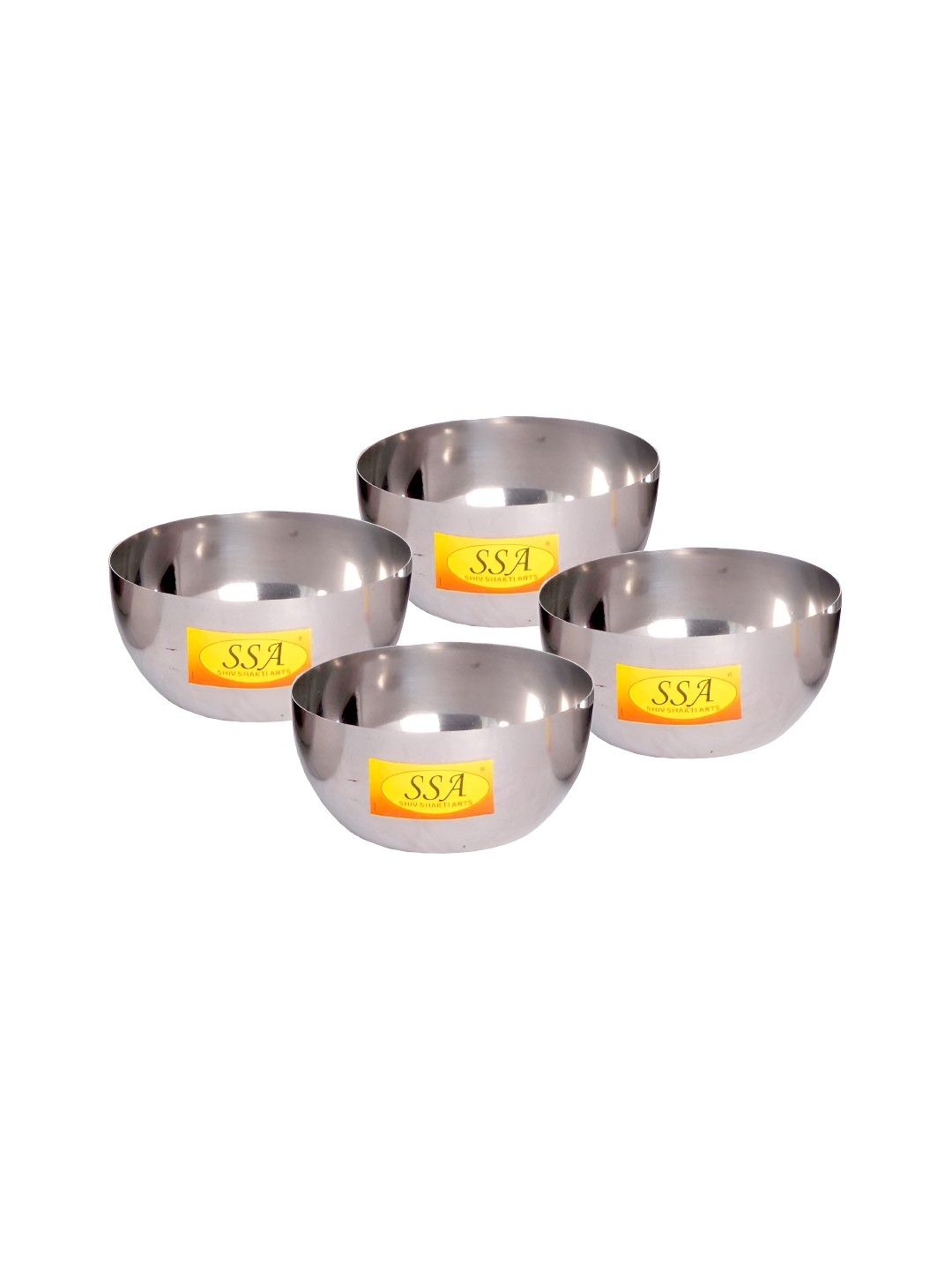Shivshakti Arts Steel 4 Pieces Stainless Steel Glossy Dishwasher Safe Dessert Bowls 200 ml
Shivshakti Arts Steel 4 Pieces Stainless Steel Glossy Dishwasher Safe Dessert Bowls 200 ml