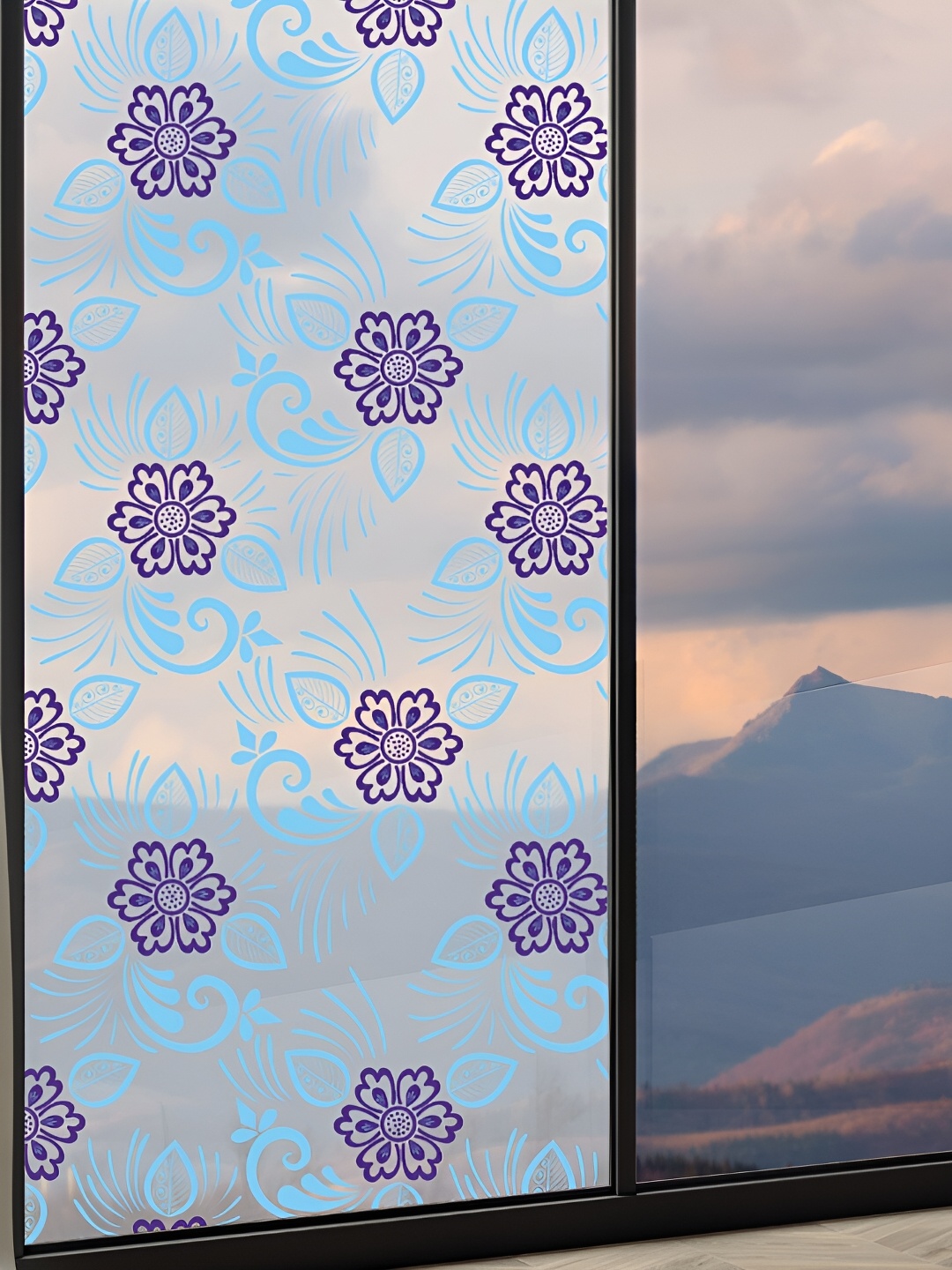 CVANU Light Blue & Dark Blue Floral Self-adhesive Waterproof Window Film Wall Sticker
CVANU Light Blue & Dark Blue Floral Self-adhesive Waterproof Window Film Wall Sticker