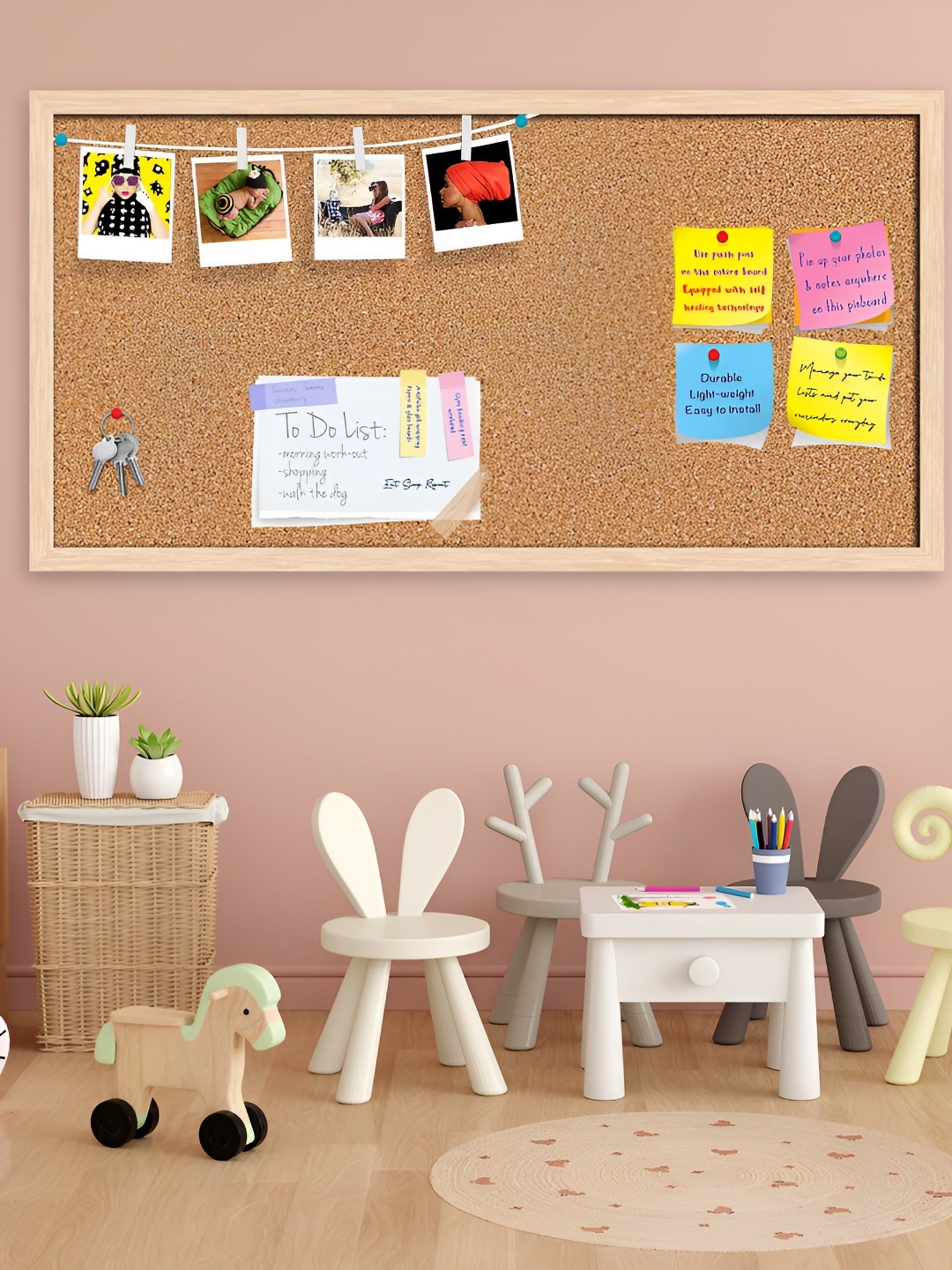 ArtzFolio Brown & White Cork Printed Wooden Bulletin Board With Sticky Notes, Camel brown
ArtzFolio Brown & White Cork Printed Wooden Bulletin Board With Sticky Notes, Camel brown