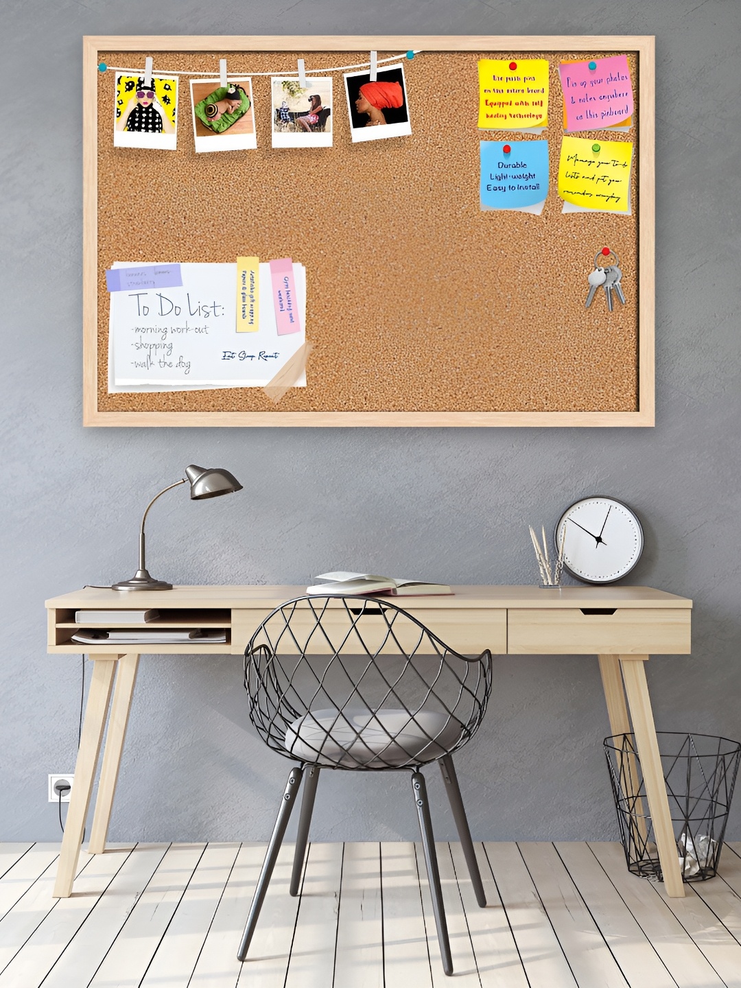 ArtzFolio Natural Brown Cork Printed Wooden Bulletin Board With Sticky Notes, Camel brown
ArtzFolio Natural Brown Cork Printed Wooden Bulletin Board With Sticky Notes, Camel brown